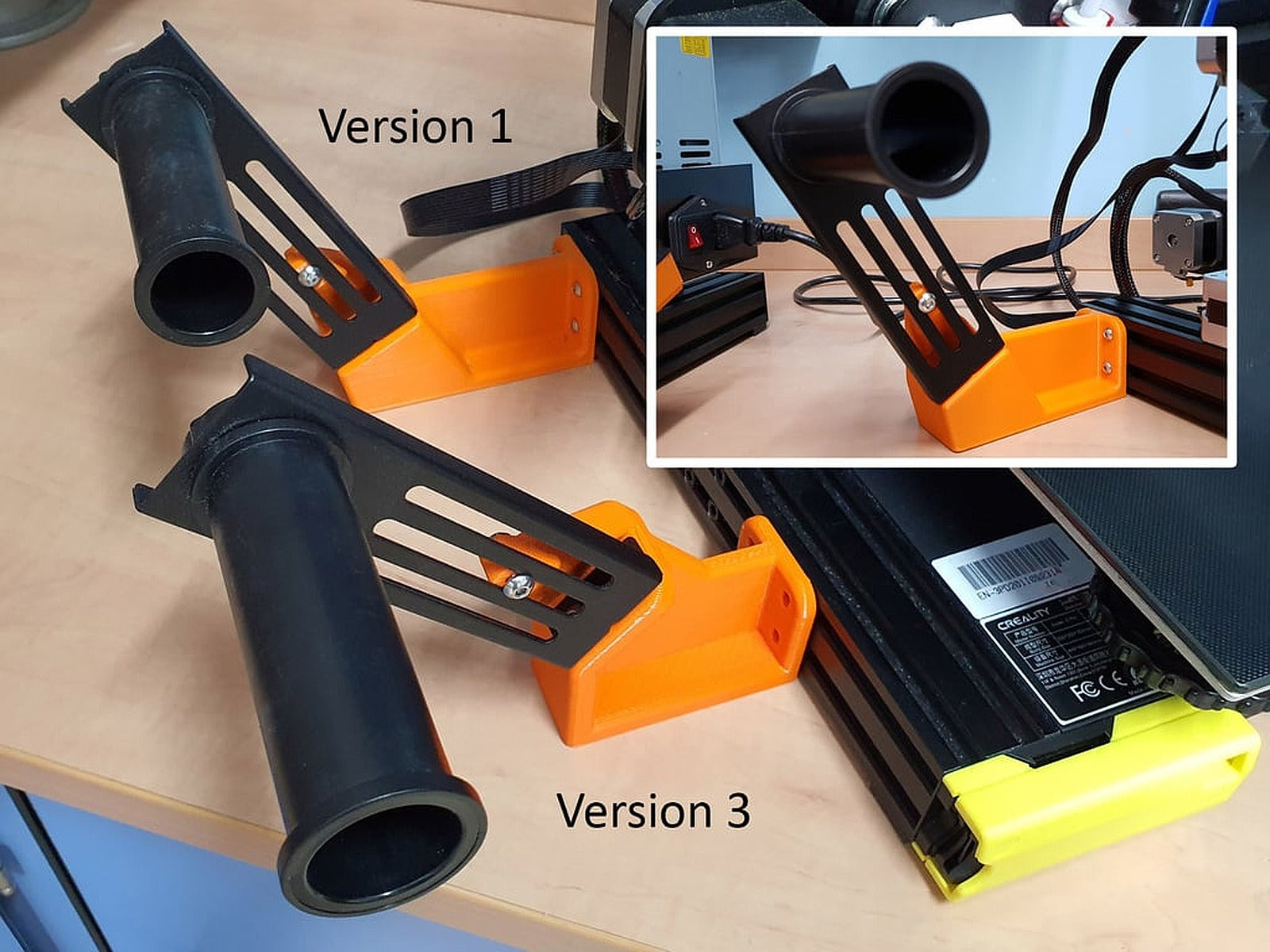 Ender 3 - Ender 3 Pro Side Mounted Spool stand V3 – 3D Baskı Modeli