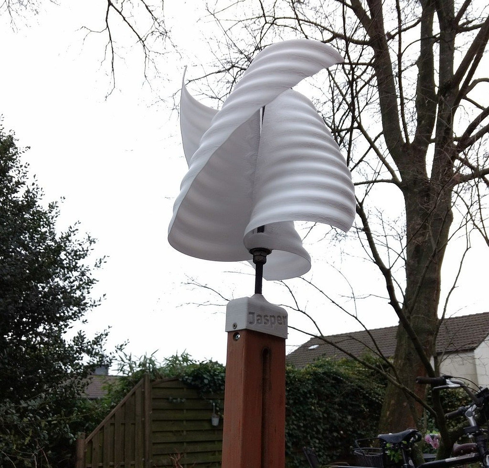 vertical windmill helix – 3D Baskı Modeli