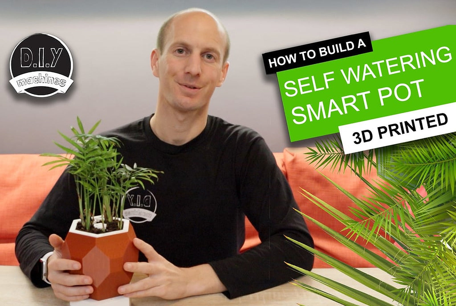 Automatic Smart Plant saksı - (DIY, 3D Printed, Arduino, Self Watering, Project) – 3D Baskı Modeli