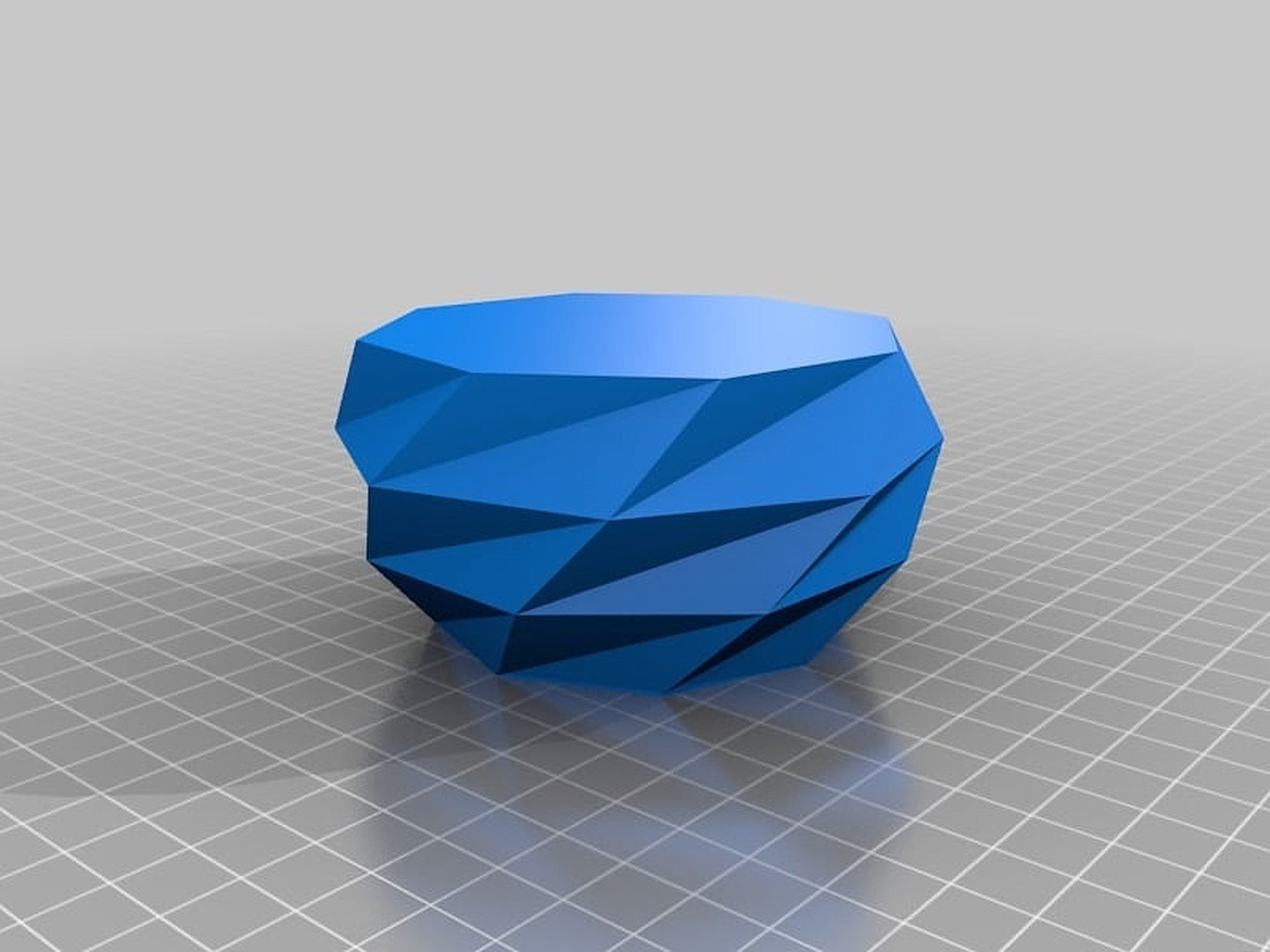 Low Poly saksı  - Wide Top – 3D Baskı Modeli