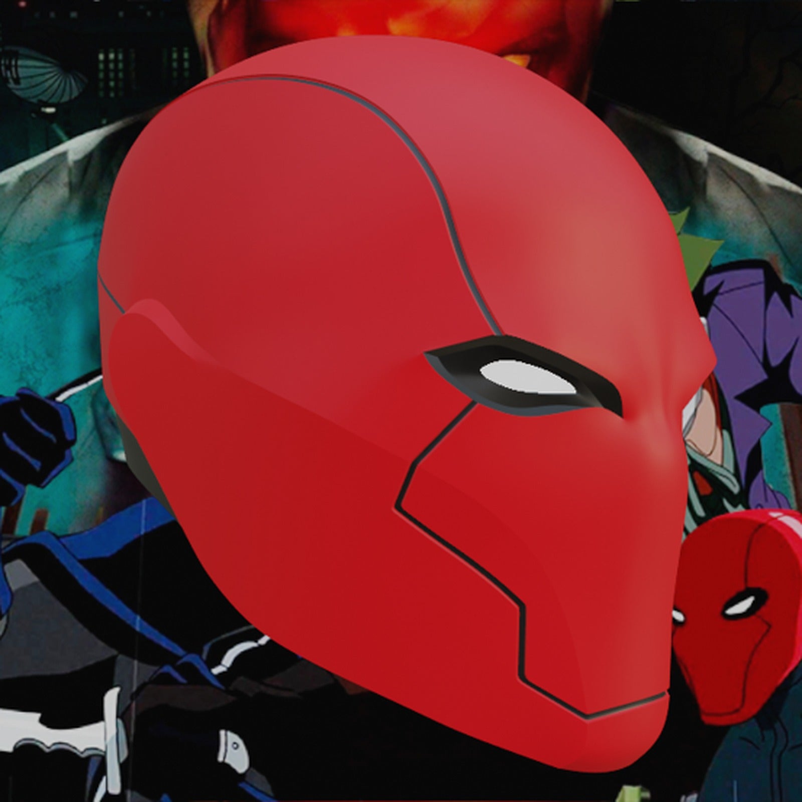 Red Hood Rebirth Inspired Helmet – 3D Baskı Modeli