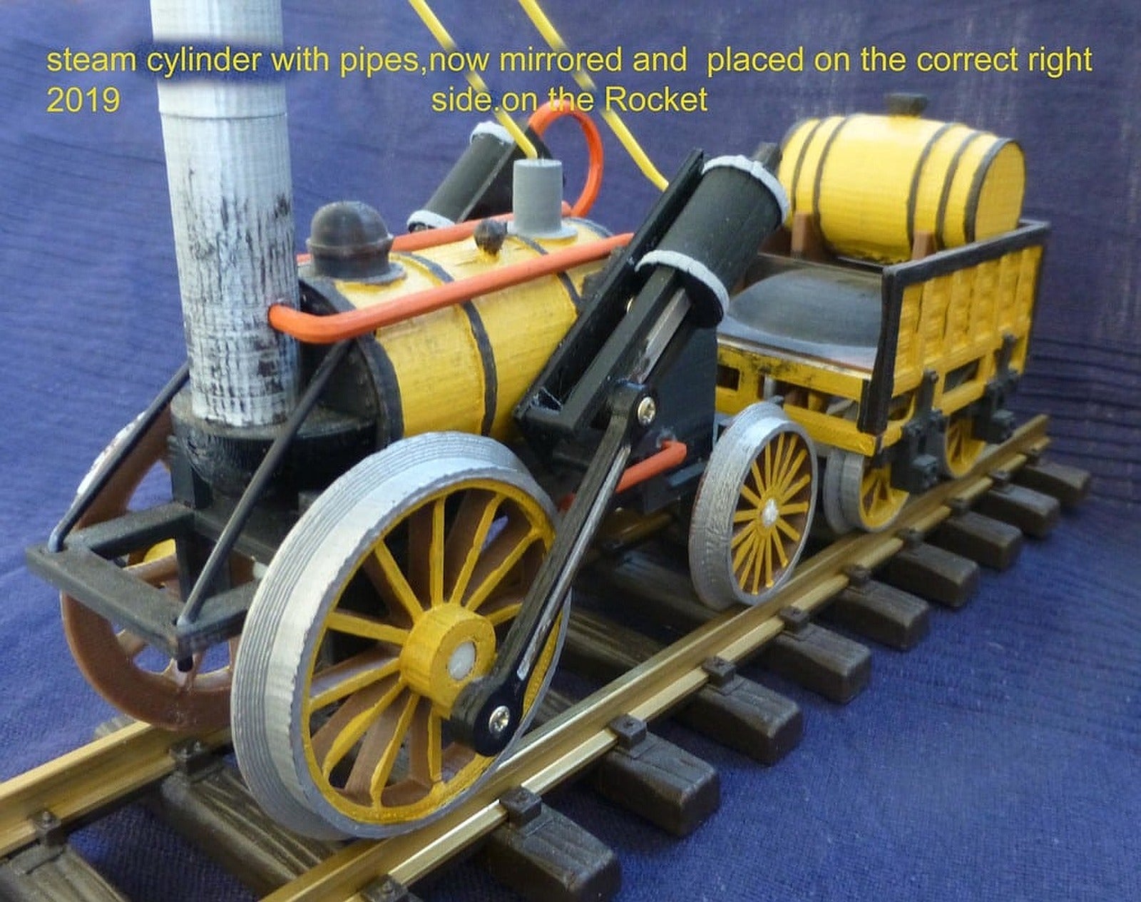 Stephenson Rocket 1:32 train – 3D Baskı Modeli