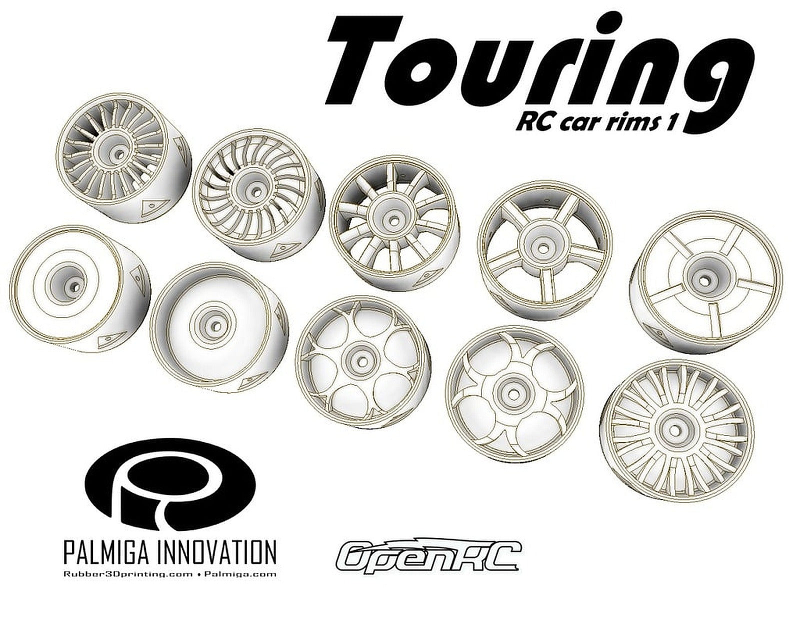 Touring RC Car rims  1 – 3D Baskı Modeli