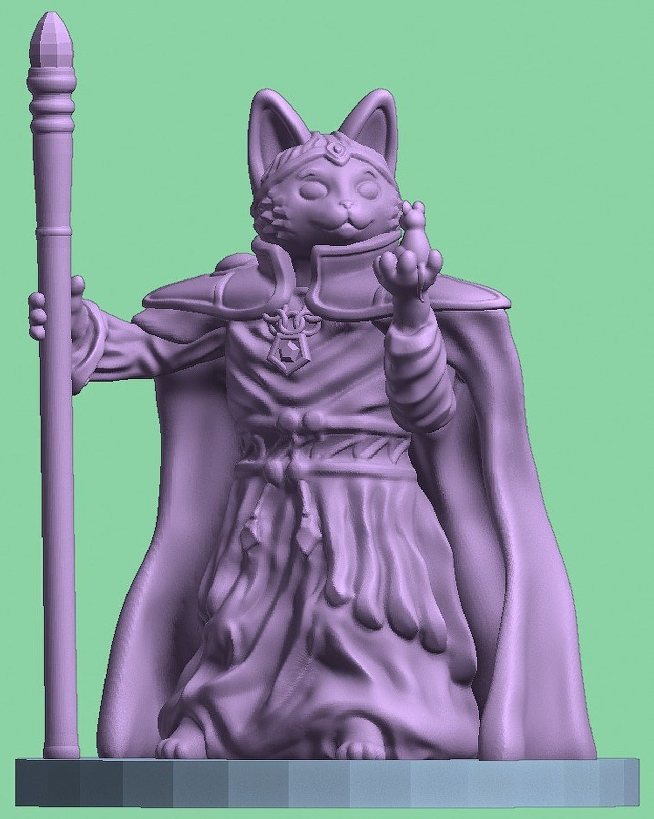 Cat Mage – 3D Baskı Modeli