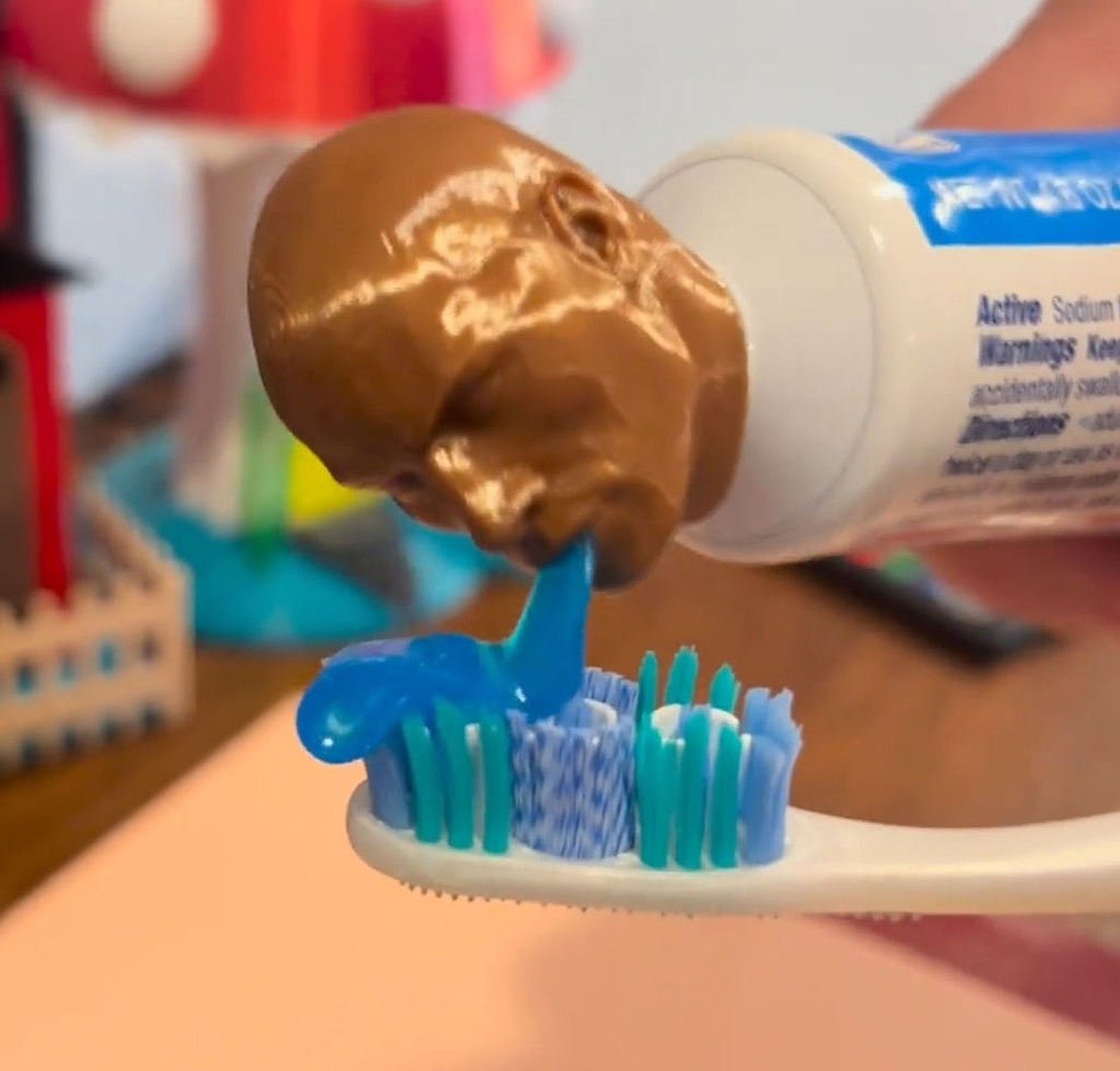 The Rock ToothPaste Lid – 3D Baskı Modeli
