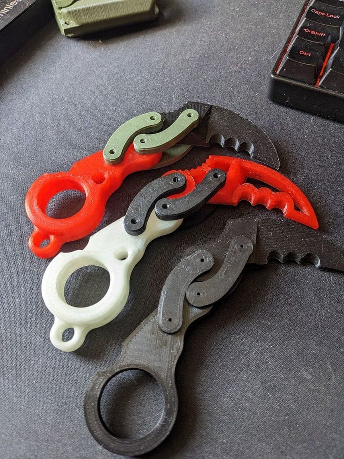 Fidget toy kerambit knife – 3D Baskı Modeli