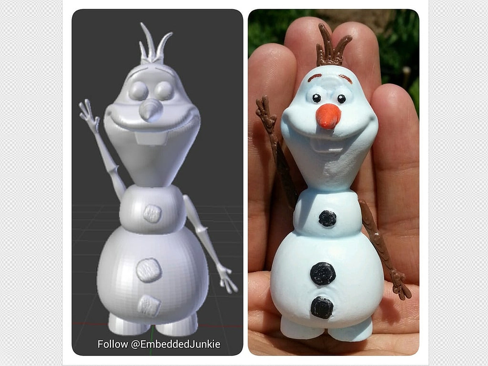 Olaf from Disney's Frozen – 3D Baskı Modeli