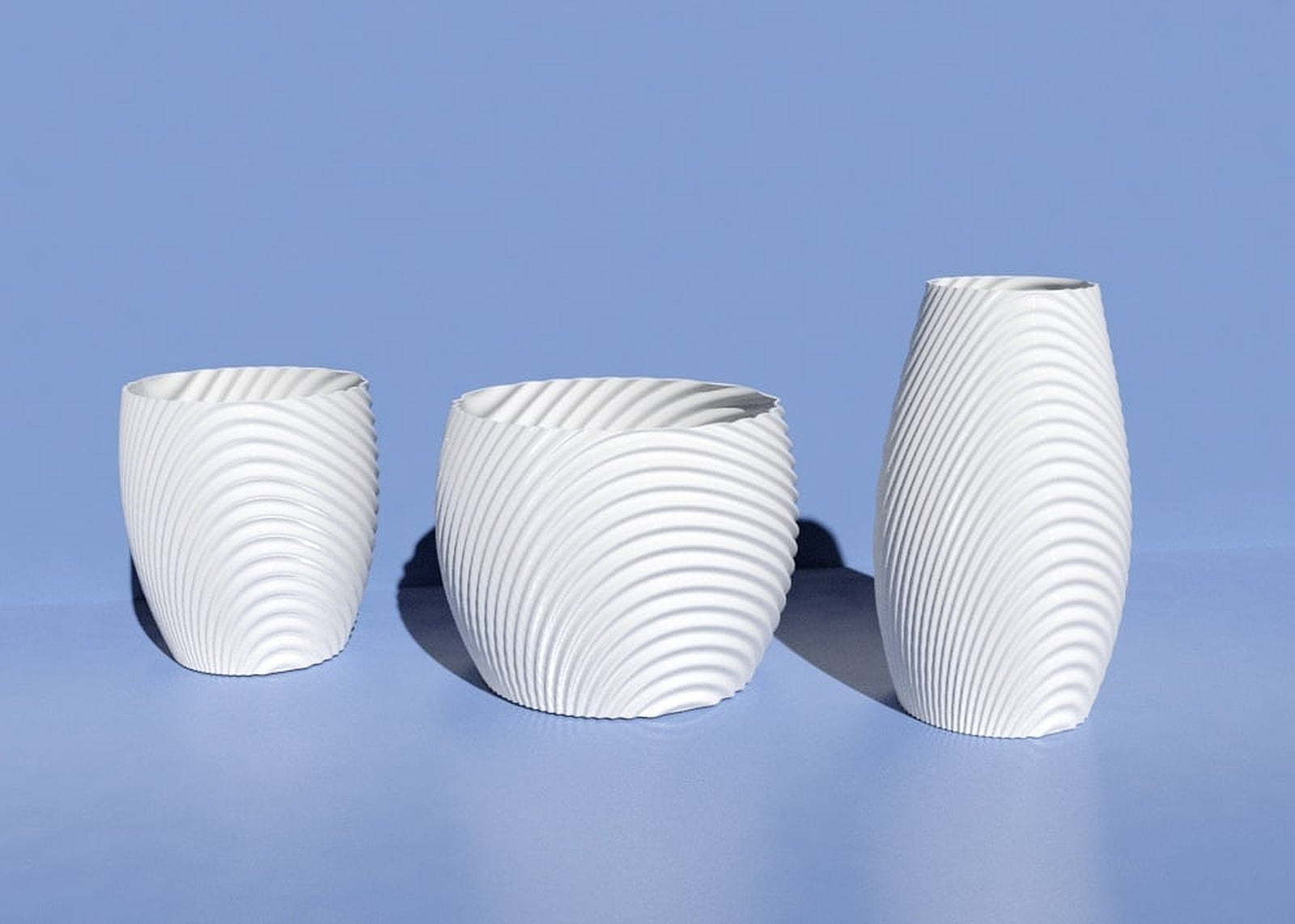 Wavy organic bowl, cups, vazo and flower saksı. – 3D Baskı Modeli