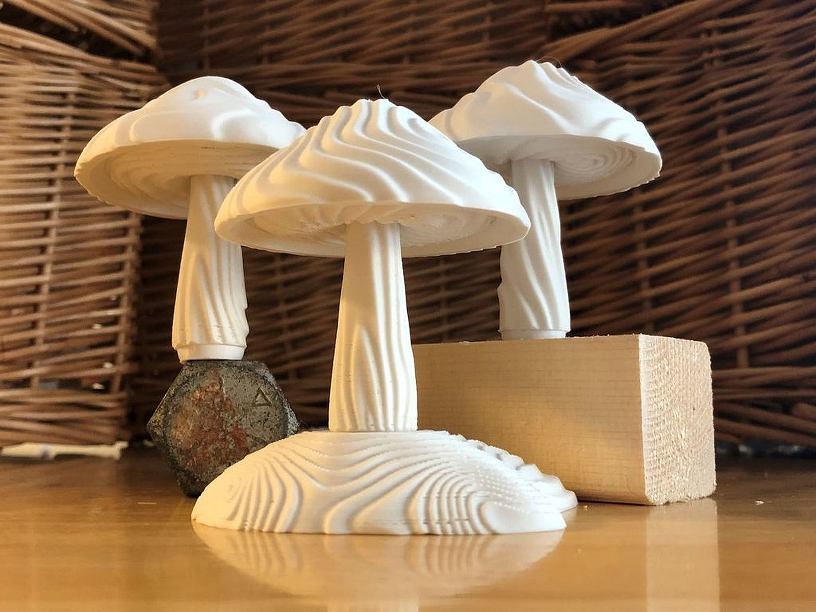 Wavey Modular Mushrooms – 3D Baskı Modeli
