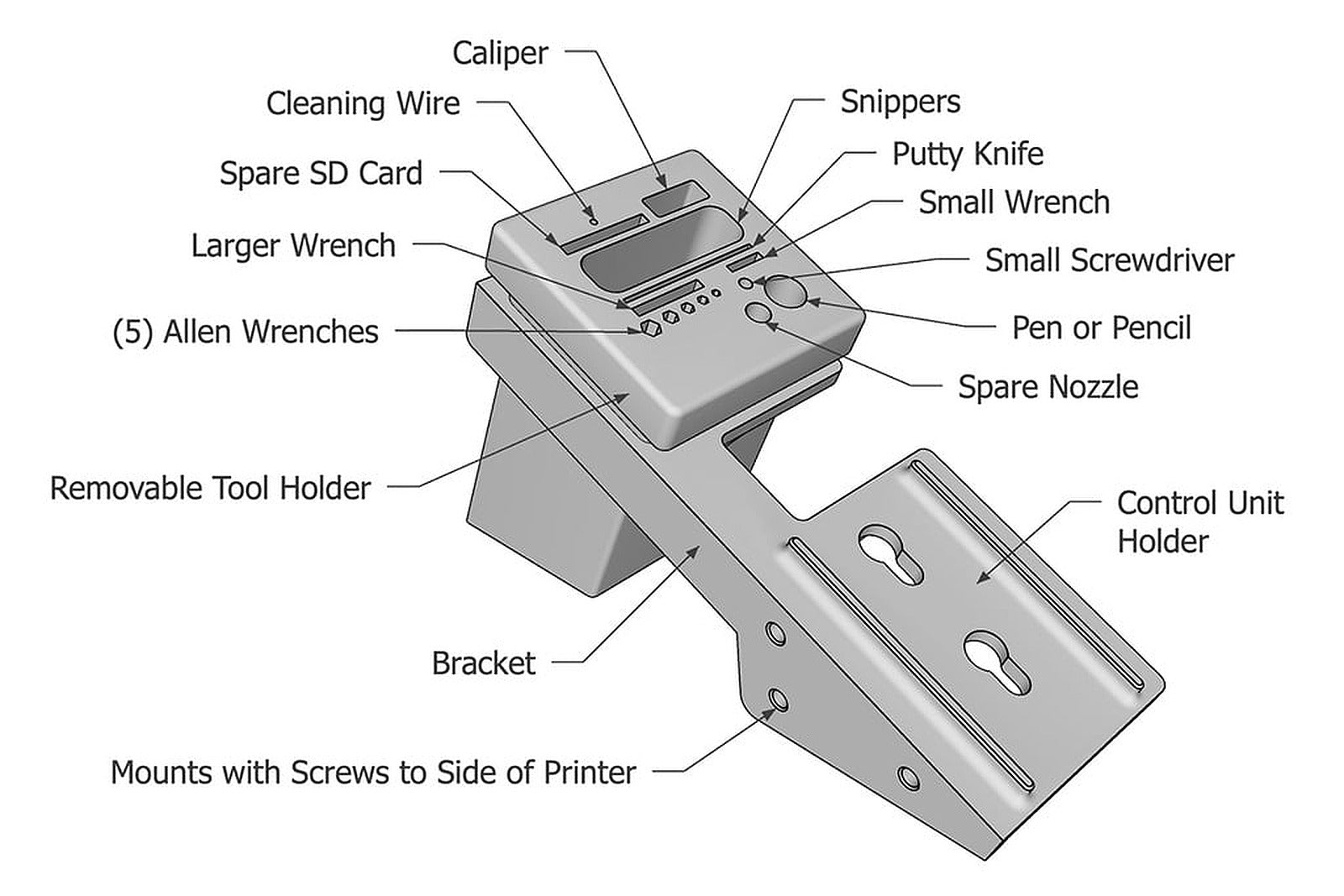 Creality Ender 3 V3 SE - Tool Rack – 3D Baskı Modeli