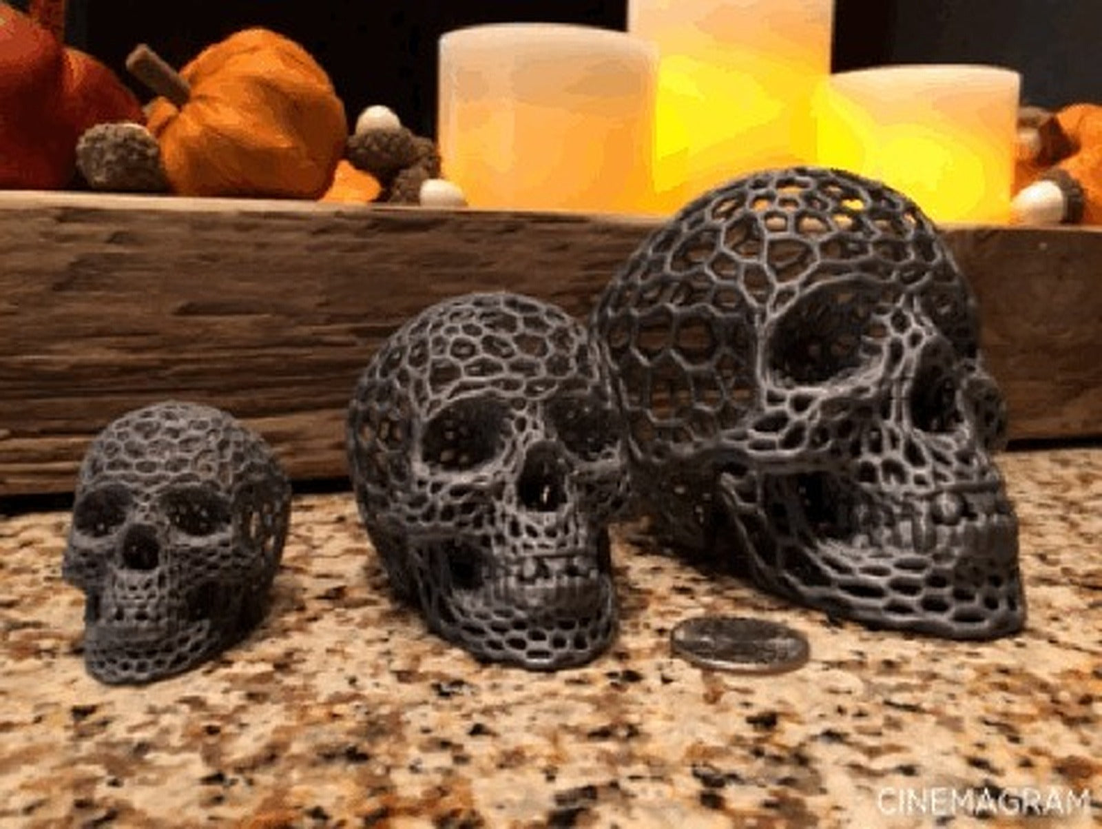 Skull (Voronoi style) – 3D Baskı Modeli