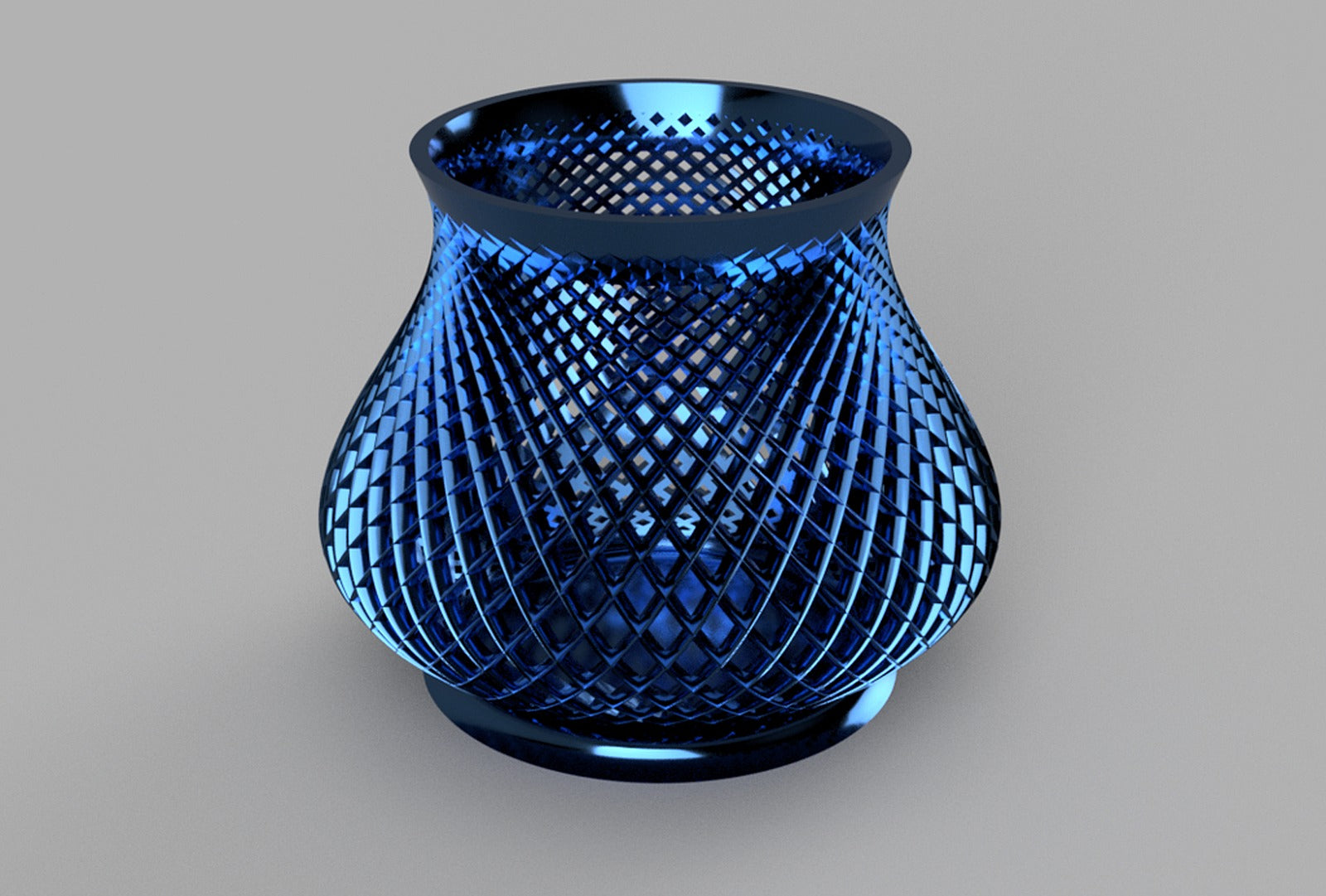 Wireframe Spiral kutu/düzenleyici – 3D Baskı Modeli