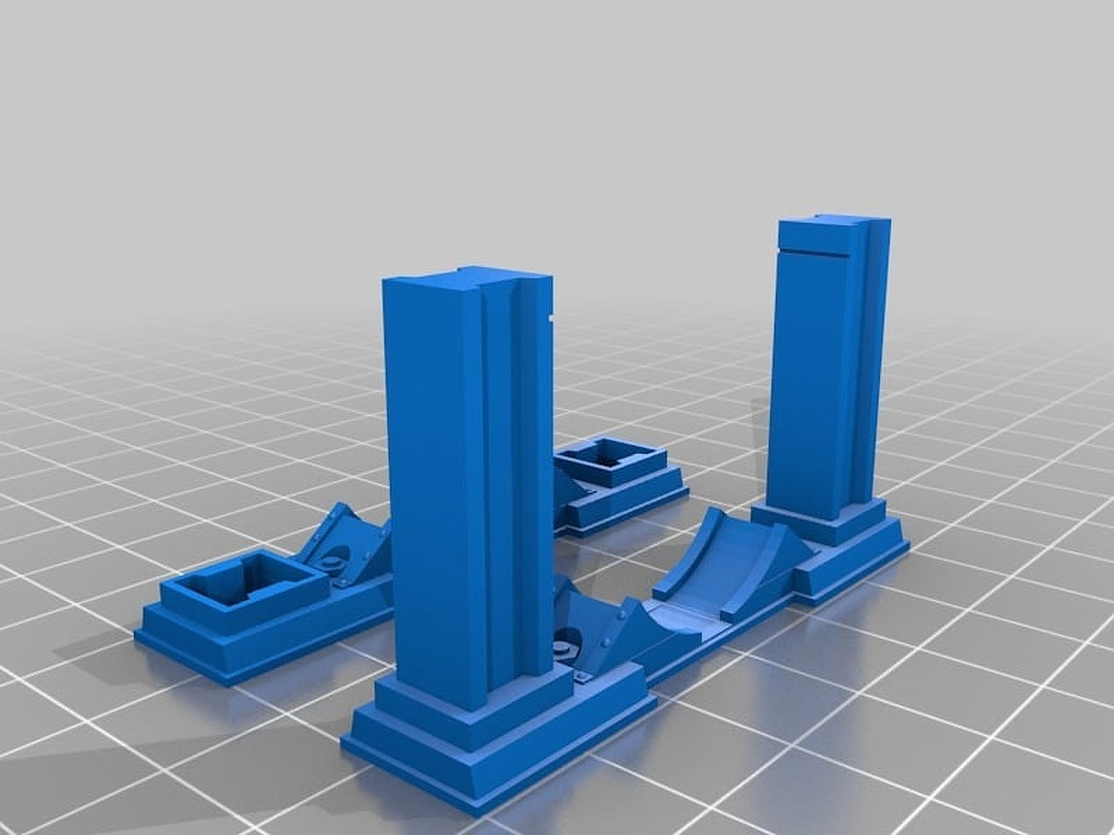 Modular Terrain set (pipes and walkways) – 3D Baskı Modeli