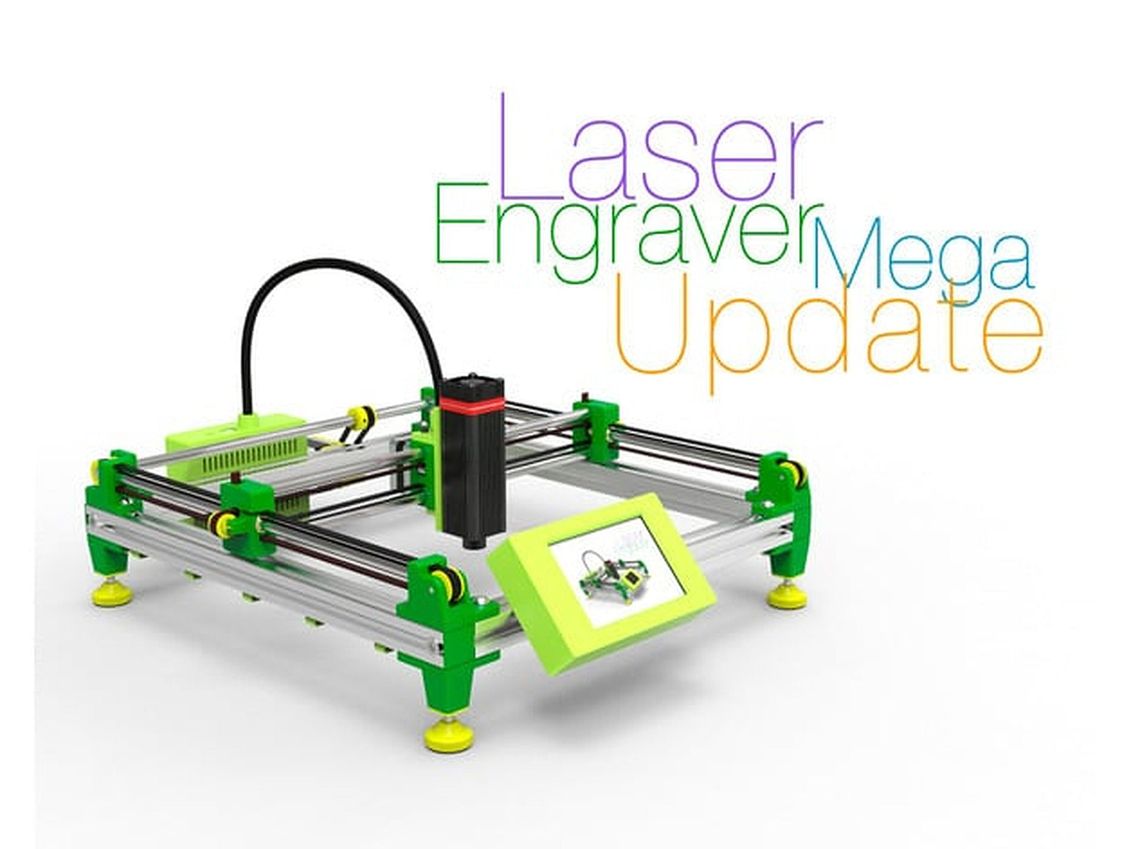 Laser Engraver Mega Update – 3D Baskı Modeli