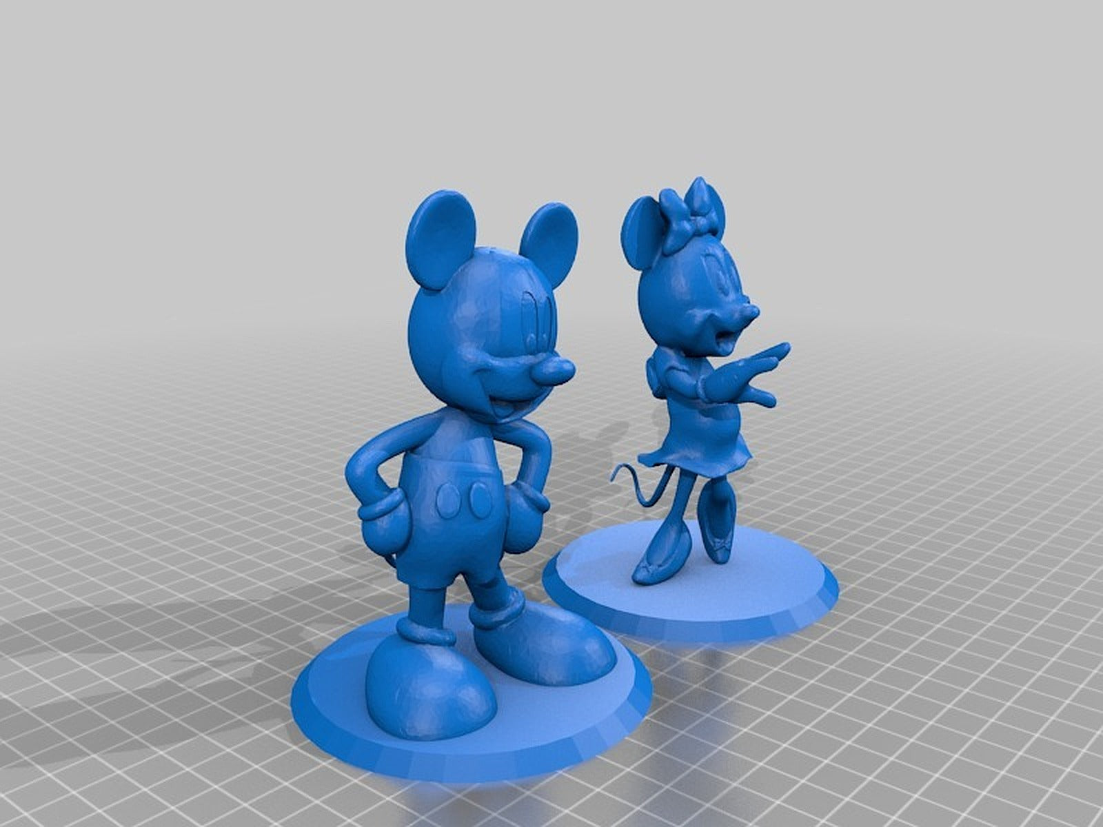 MIckey n Minnie Figurines – 3D Baskı Modeli