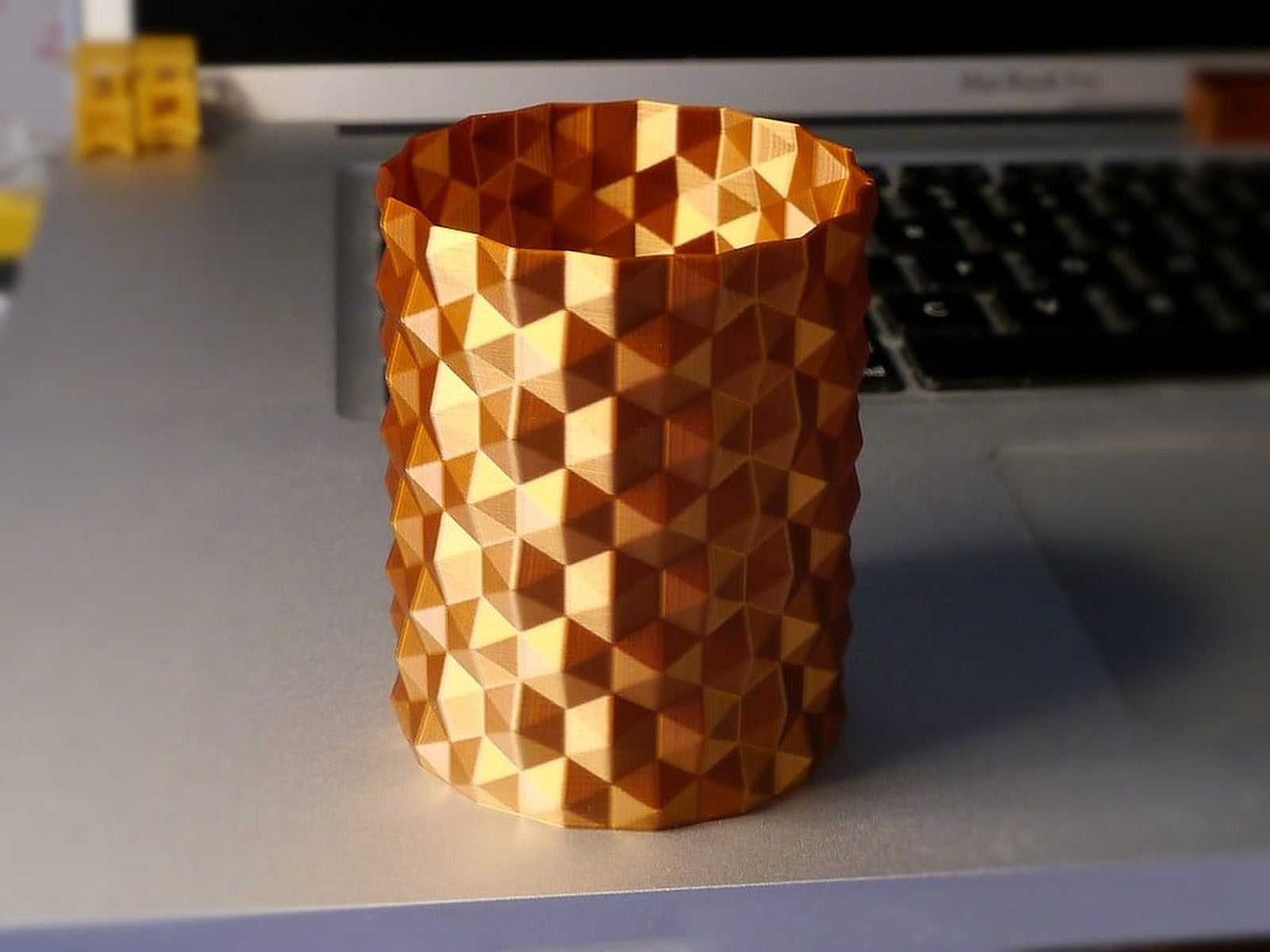 Hex surface vazo (spiral print) – 3D Baskı Modeli