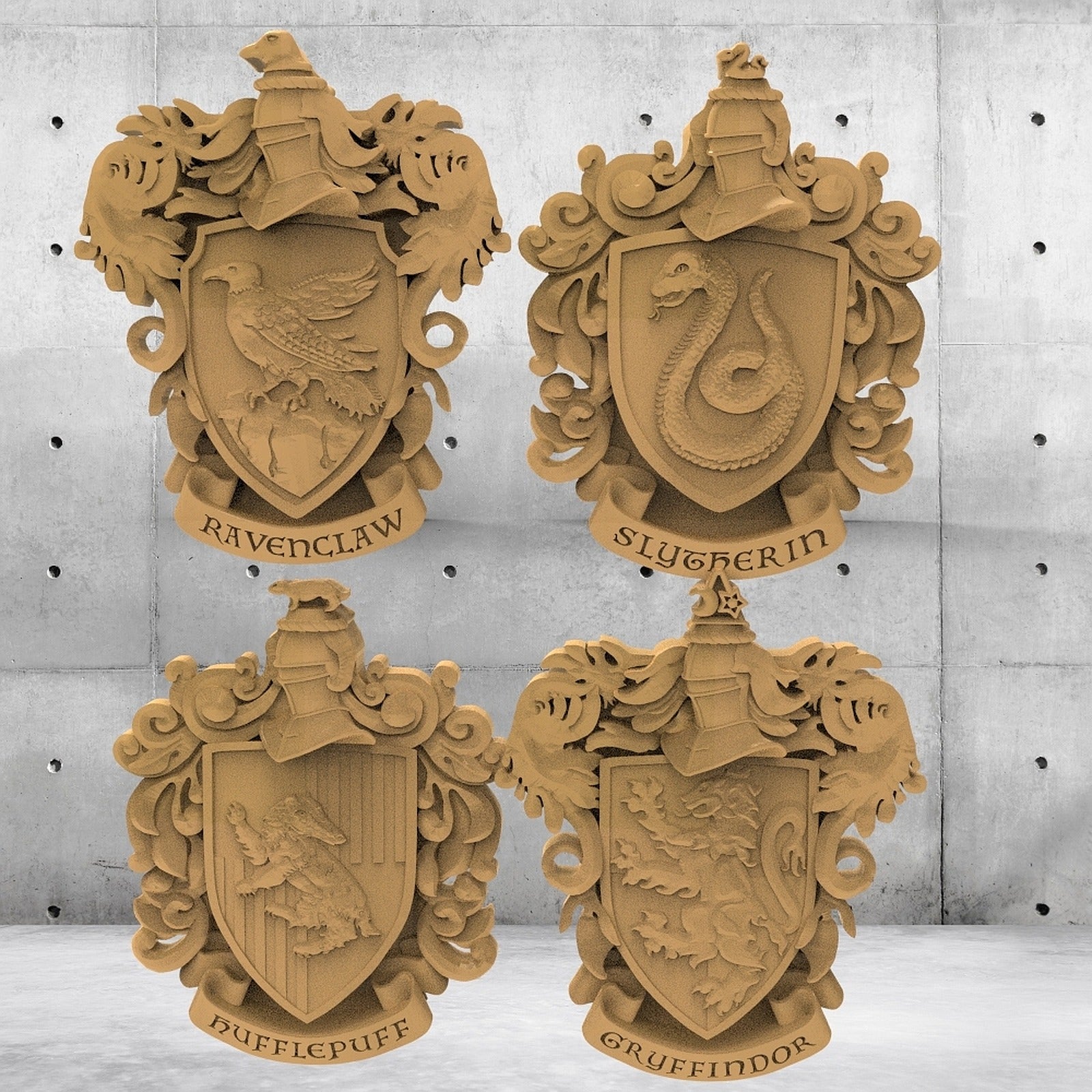 Harry Potter Coat of Arms for CNC – 3D Baskı Modeli