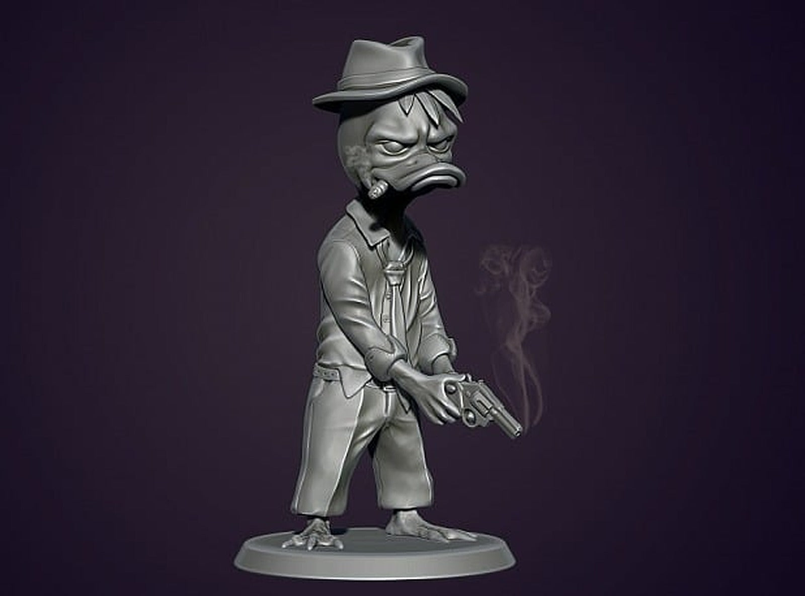 Howard the Duck (Duck detective with a gun) – 3D Baskı Modeli