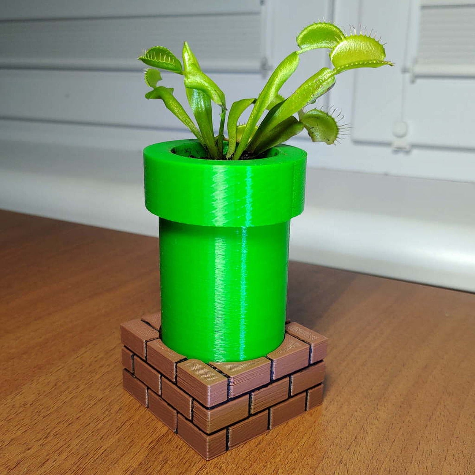 Mario pipe flower saksı – 3D Baskı Modeli