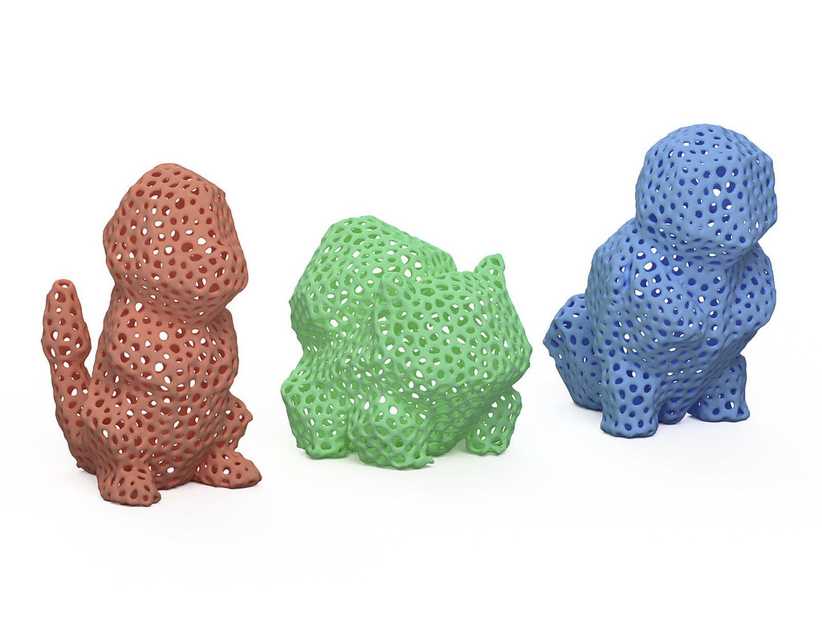 Voronoi Pokemon - First Generation – 3D Baskı Modeli