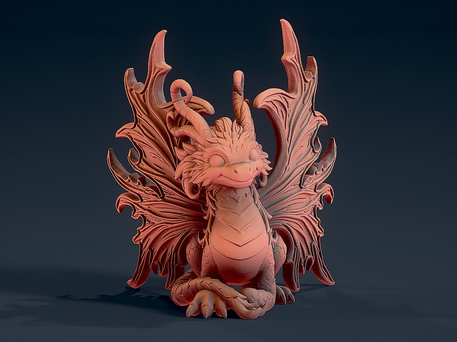 Cute Dragon 3 – 3D Baskı Modeli