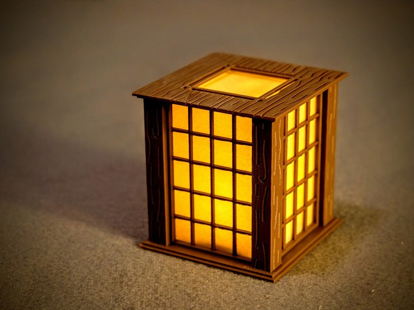 Japanese Paper Wall Lantern Christmas Ornament – 3D Baskı Modeli