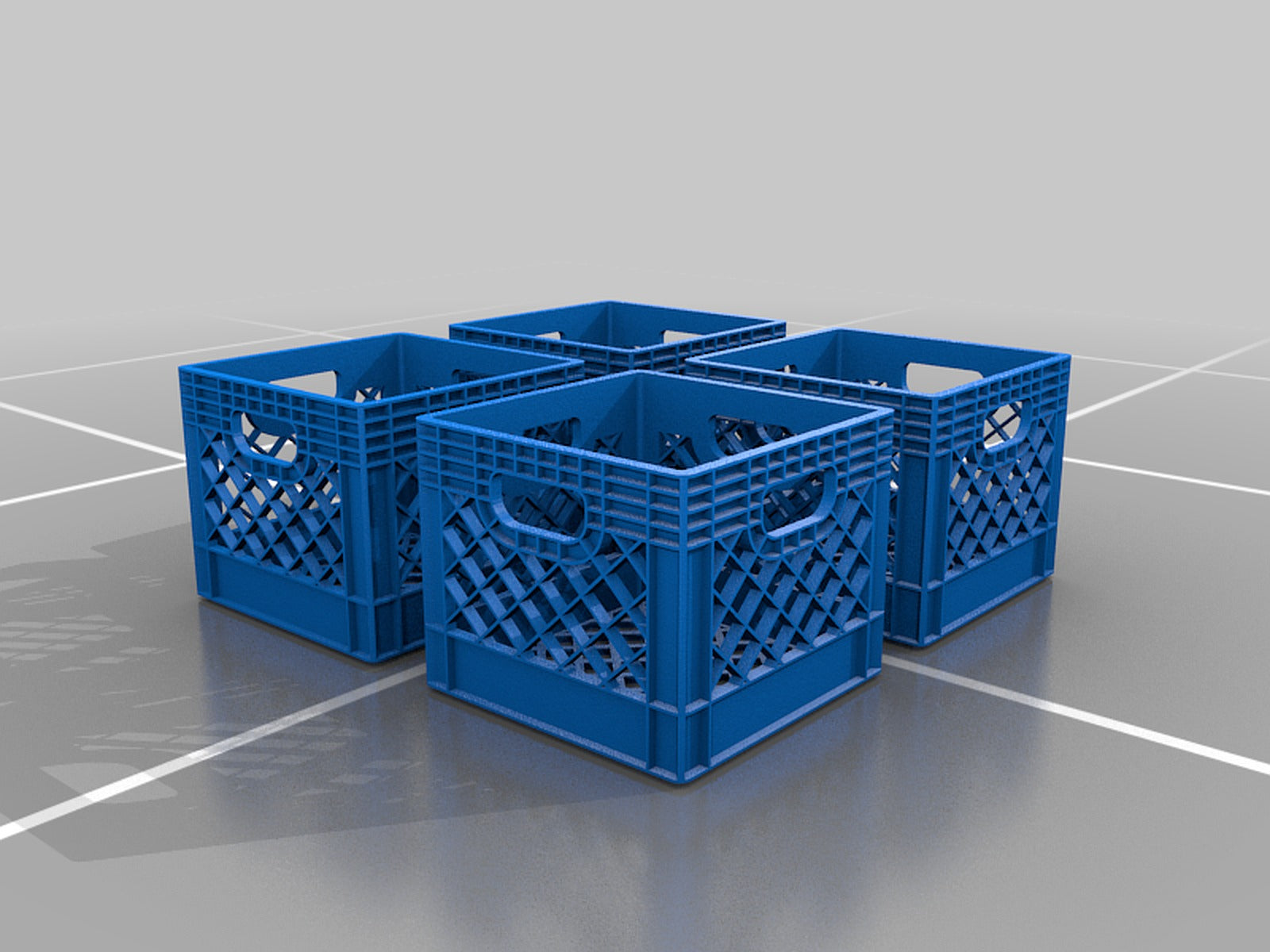 milk crate 1:87 (ho scale) – 3D Baskı Modeli