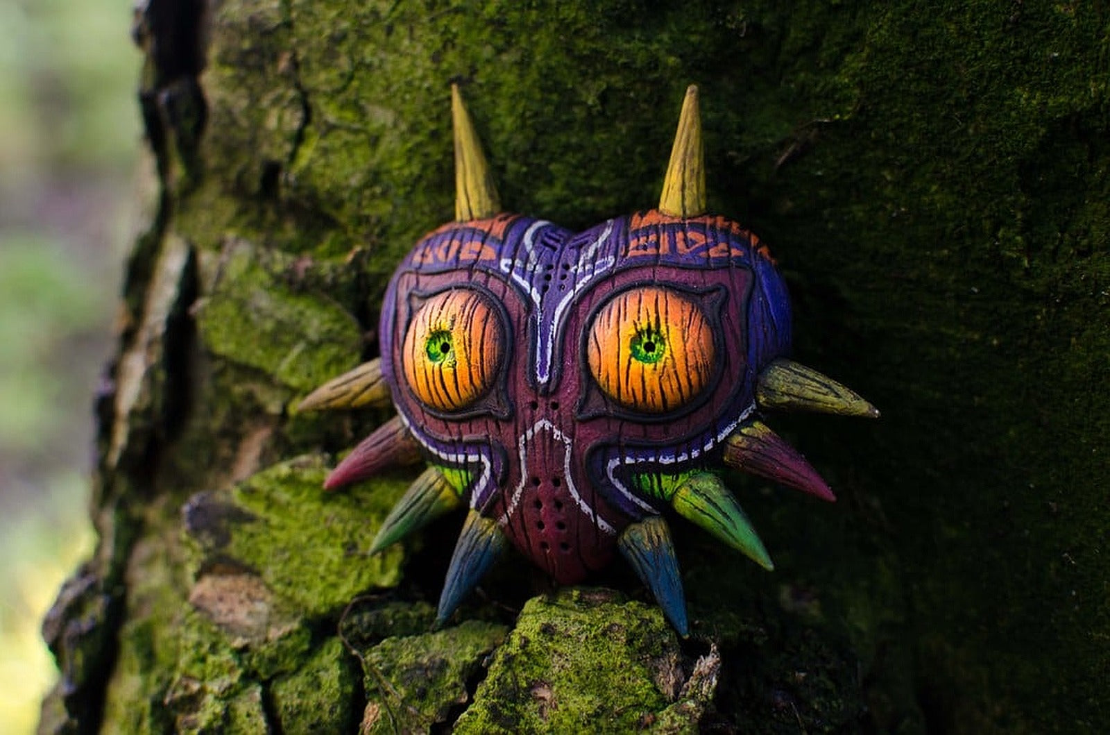 Majoras Mask HD model with Woodgrain – 3D Baskı Modeli