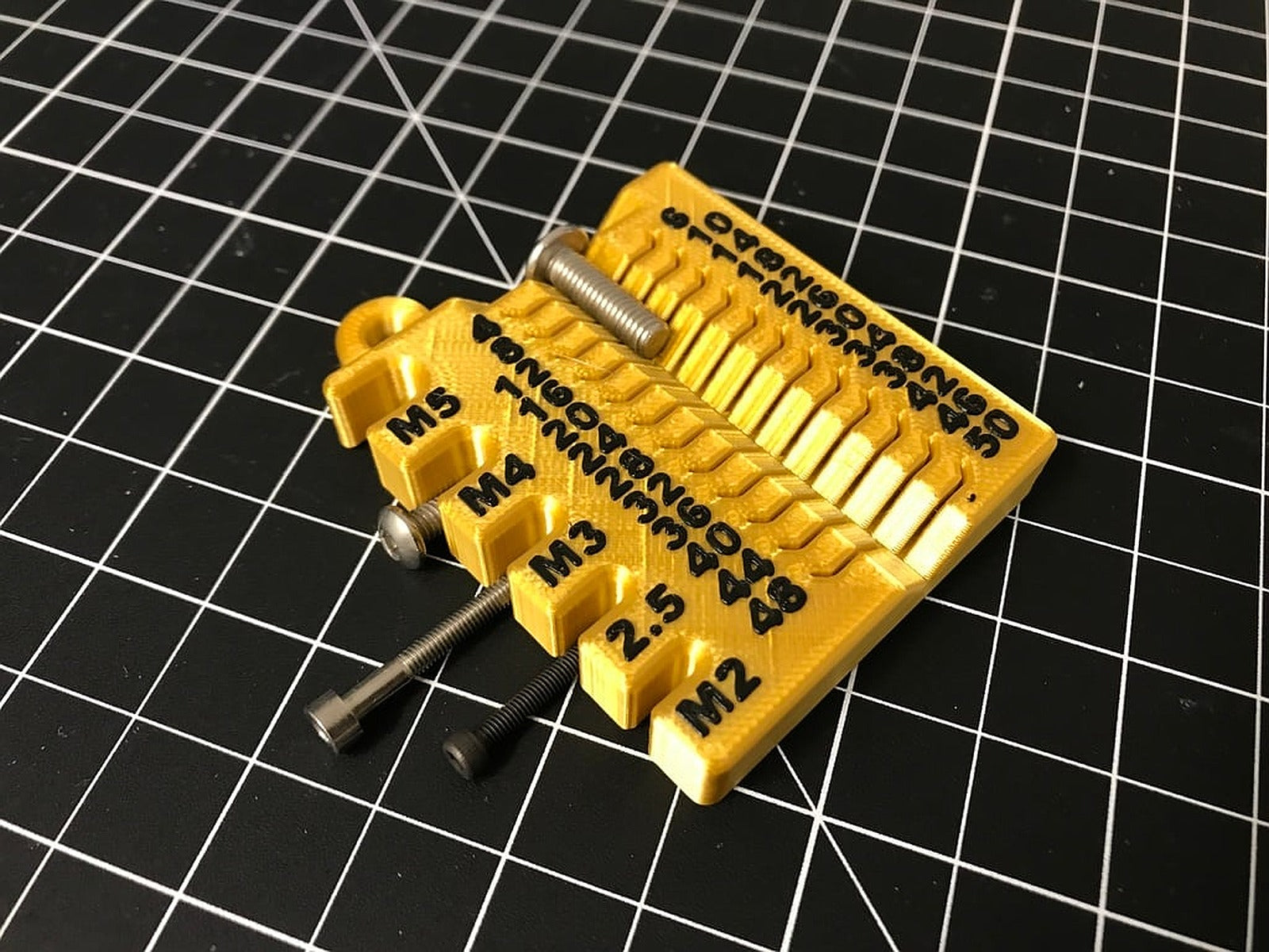 Metric screw measuring device - M2/2.5/3/4/5 4-50mm – 3D Baskı Modeli