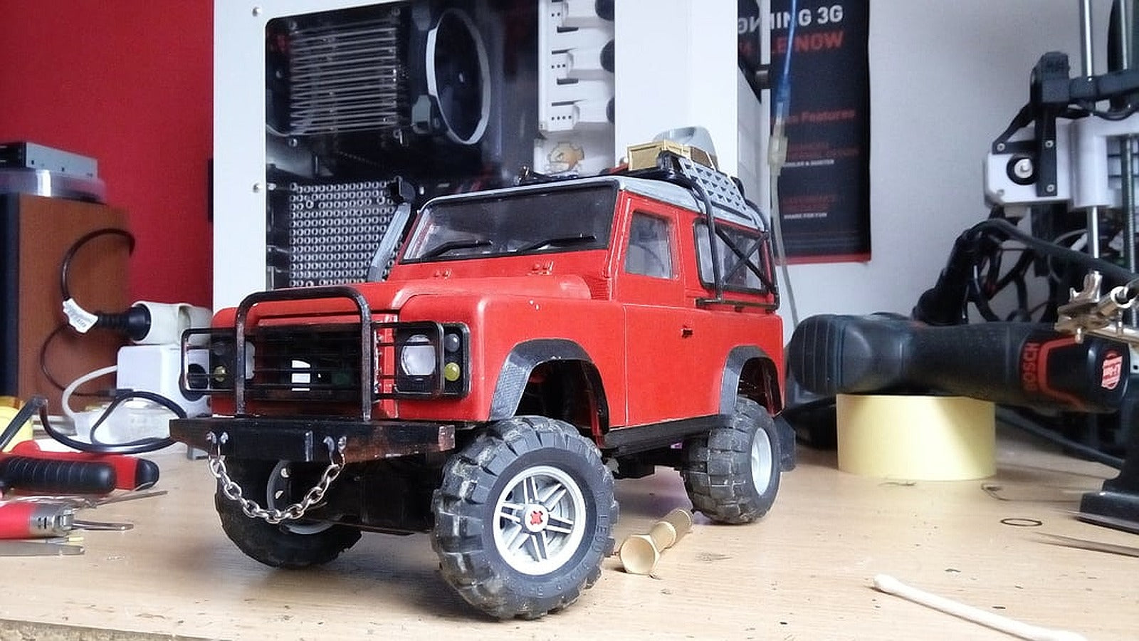 Fully 3D printable Land Rover Defender/Gelande/D90 body – 3D Baskı Modeli