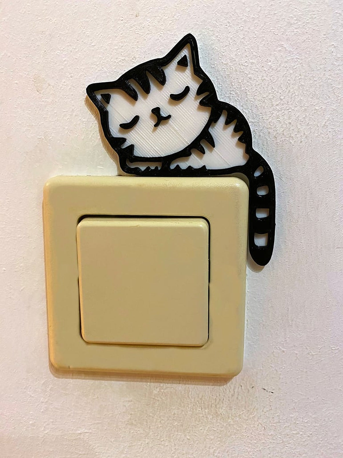 Light switch Cat two colors – 3D Baskı Modeli