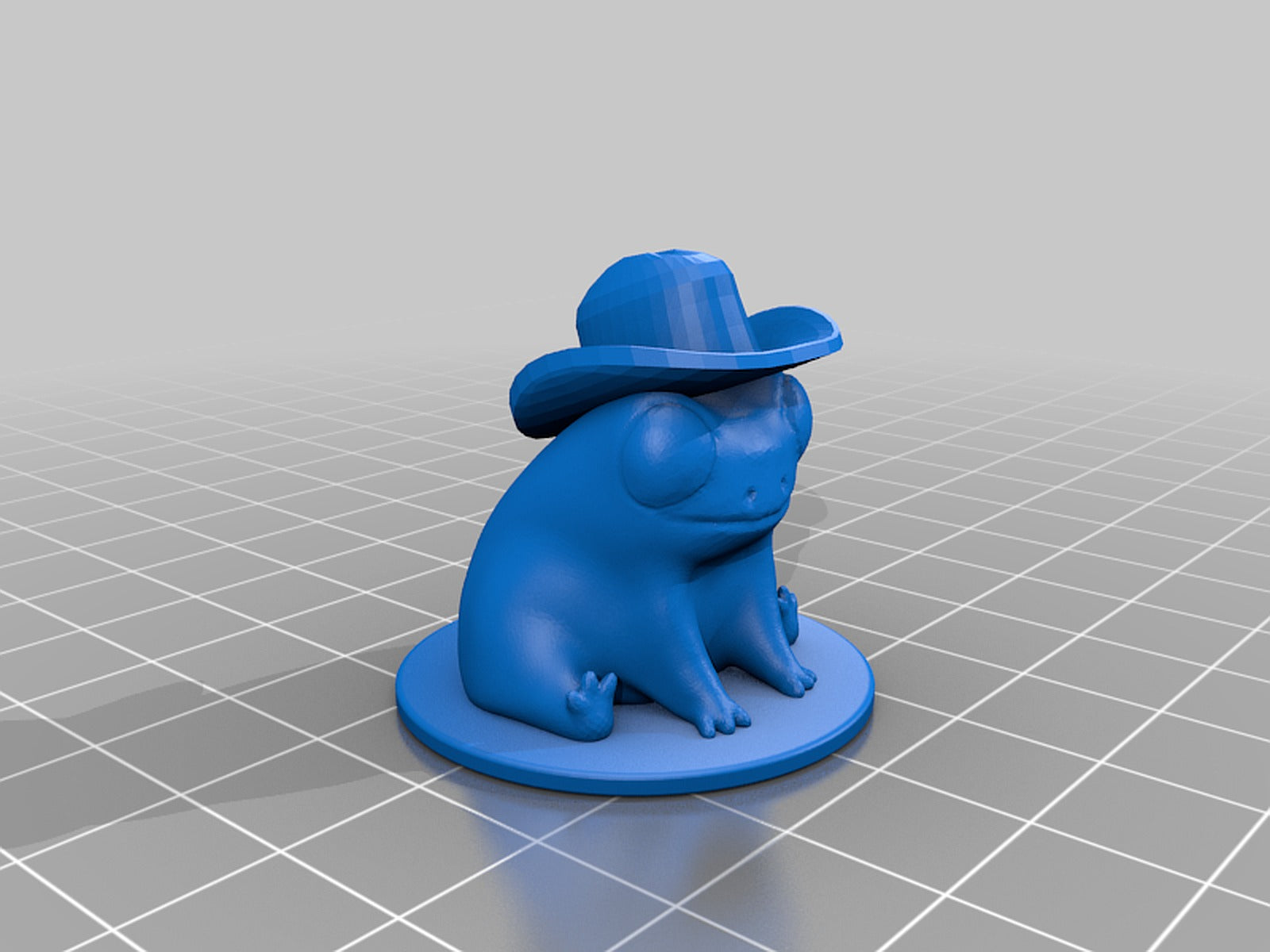 Fred The Frog but he's also a cowboy – 3D Baskı Modeli