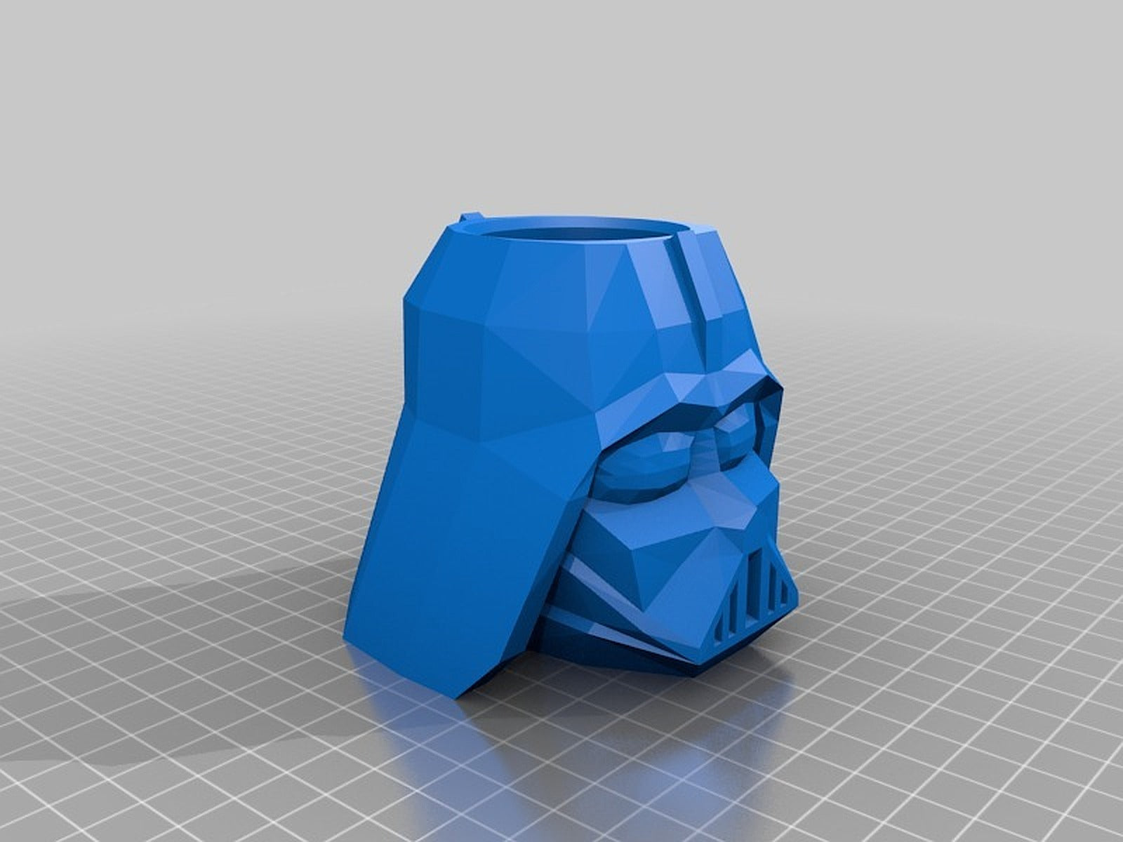 Vader kurşun kalem Cup (Low-Poly) – 3D Baskı Modeli
