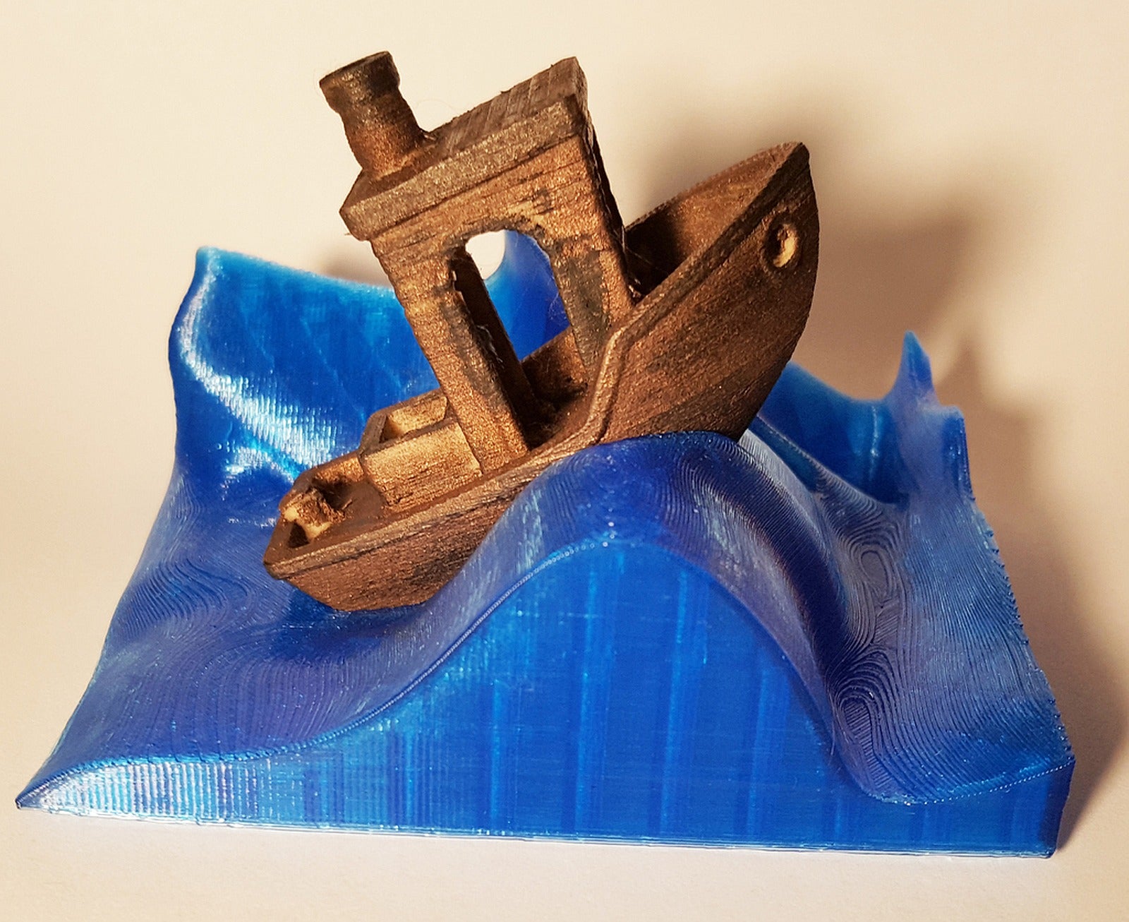 Wave stand for the #3DBenchy - The jolly 3D printing torture-test – 3D Baskı Modeli
