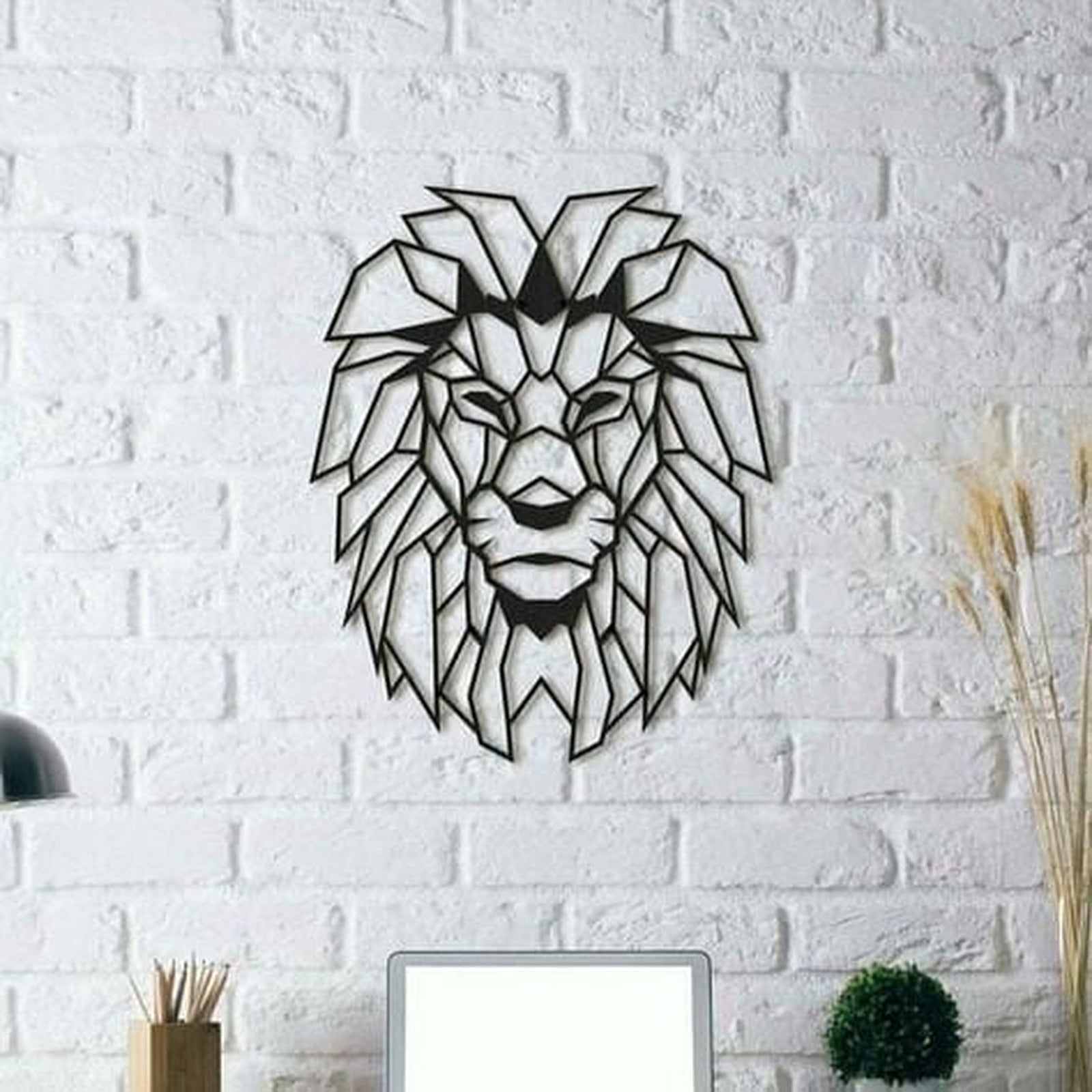 Lion Wall Sculpture 2D – 3D Baskı Modeli