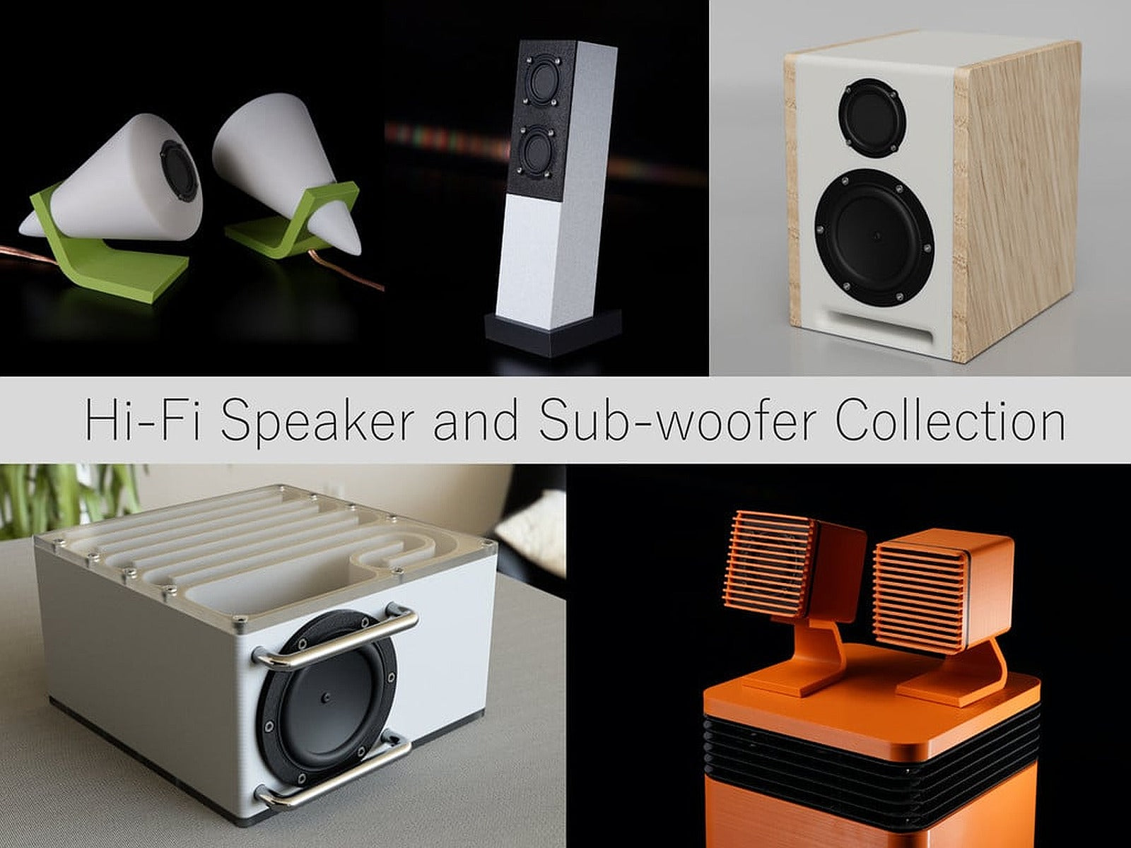 Speaker and Subwoofer Collection – 3D Baskı Modeli