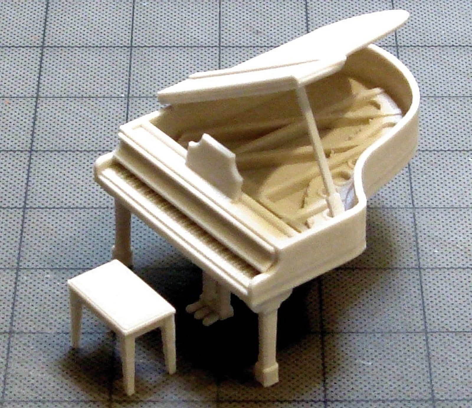 Grand Piano and Stool – 3D Baskı Modeli