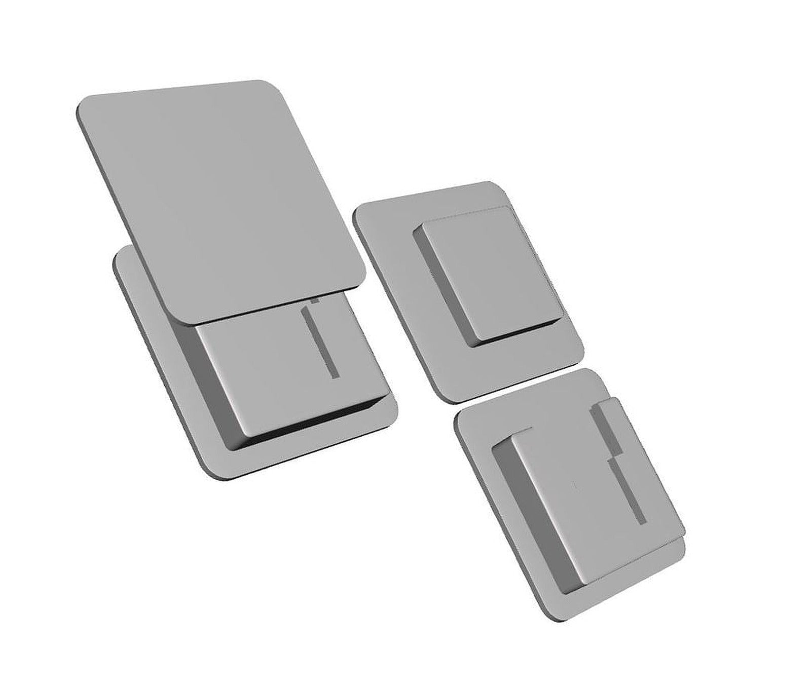 Slide together hanging mounting system – 3D Baskı Modeli