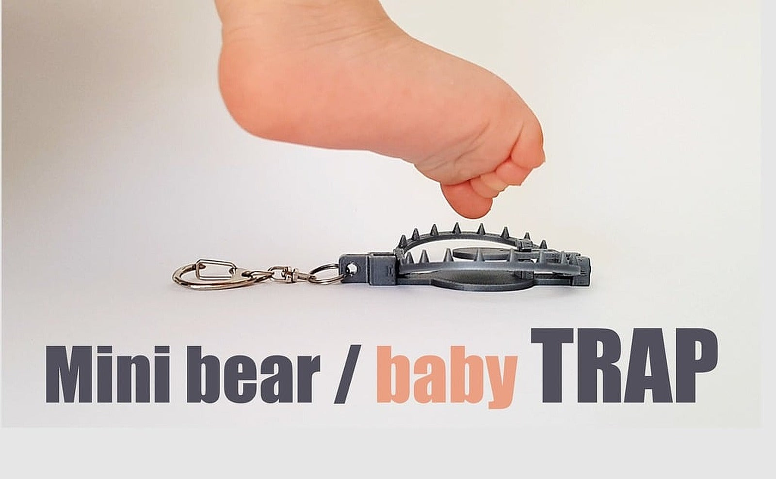 Mini bear trap anahtarlık – 3D Baskı Modeli