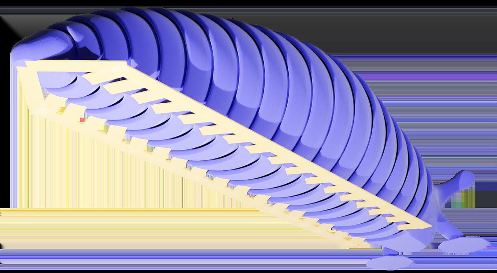 Friendly Articulated Slug (ezbrim) – 3D Baskı Modeli