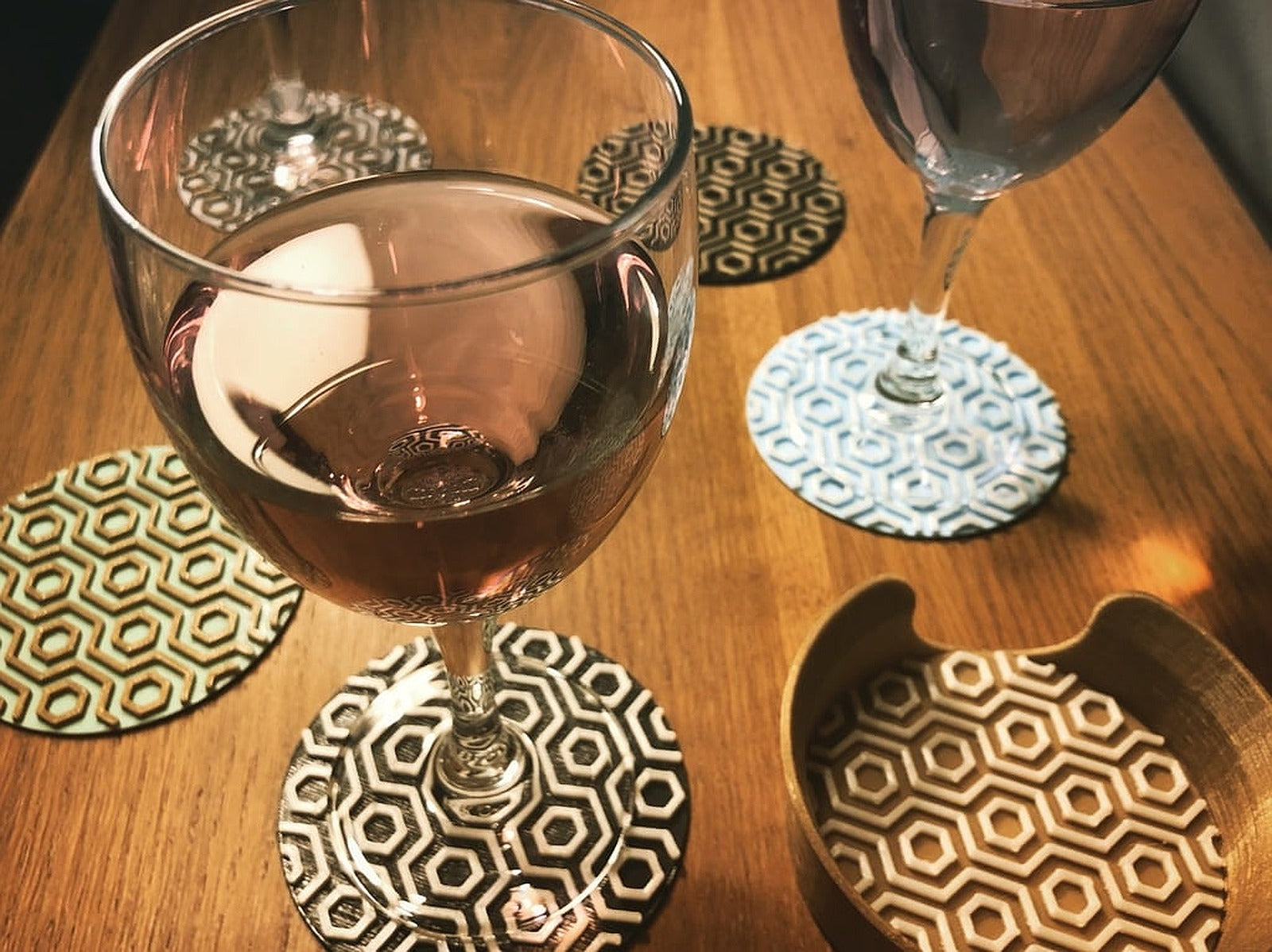 Art deco coaster set – 3D Baskı Modeli