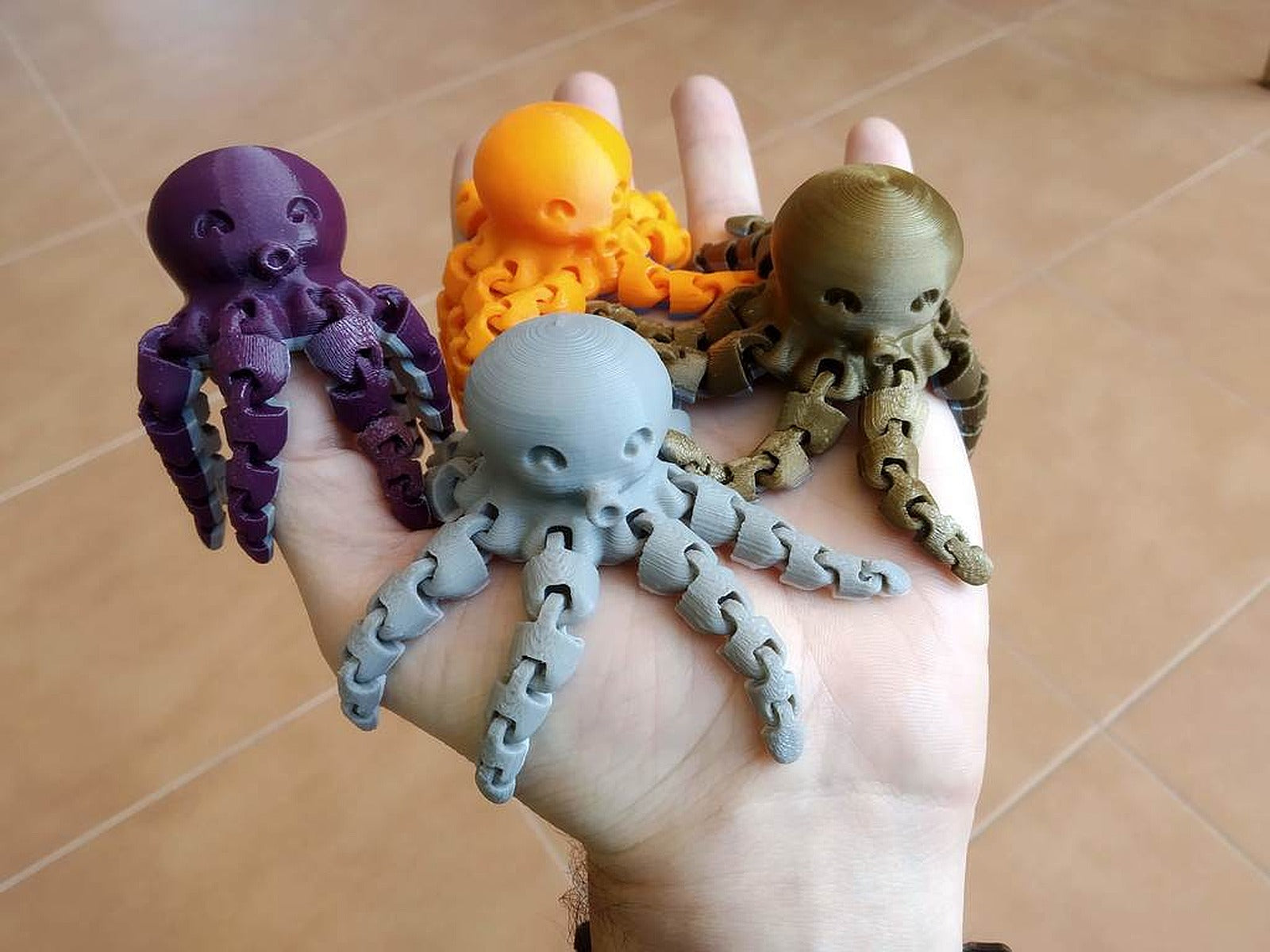 Cute Mini Octopus – 3D Baskı Modeli