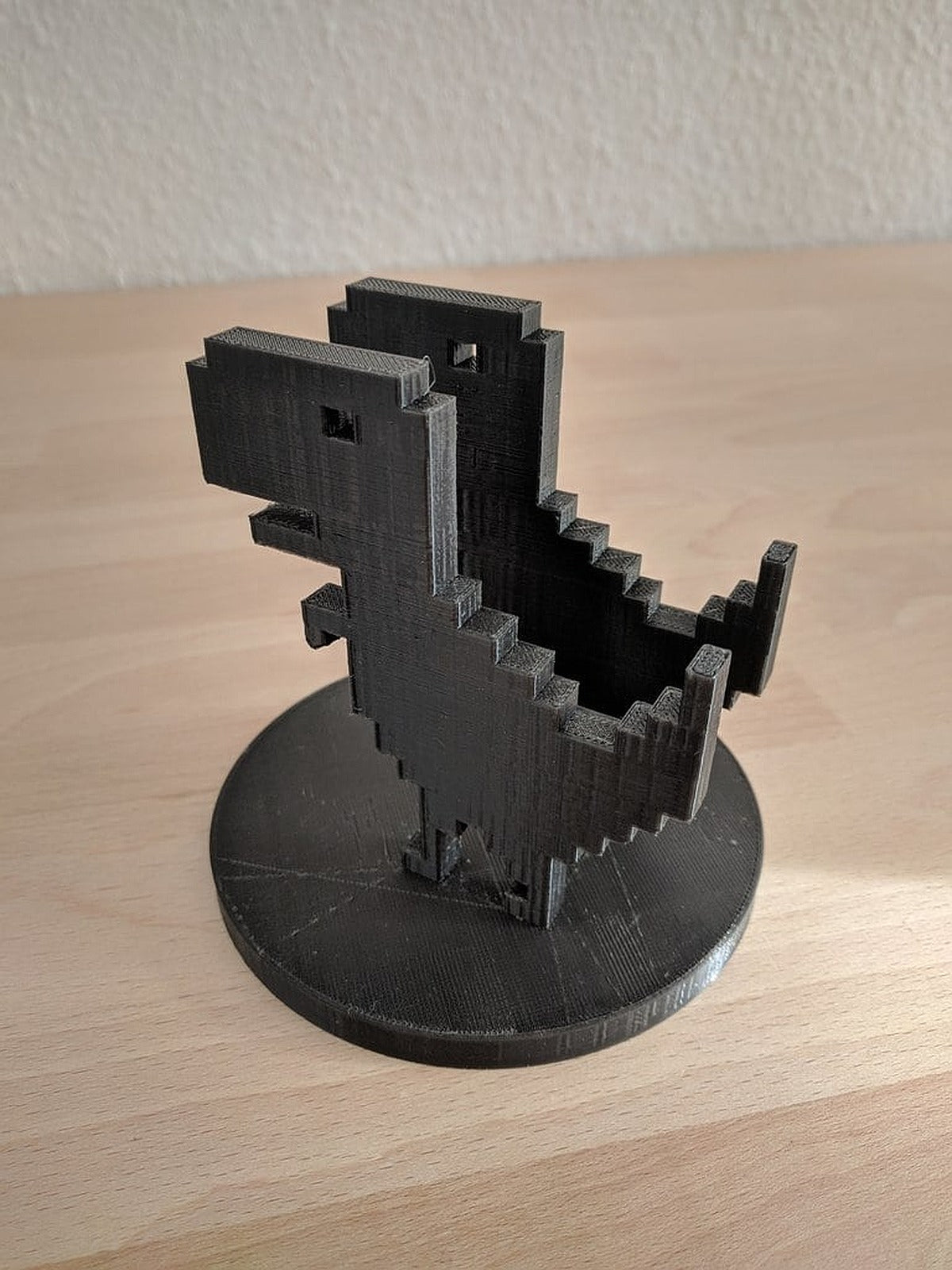 T-Rex - Chrome telefon stand telefon stand – 3D Baskı Modeli