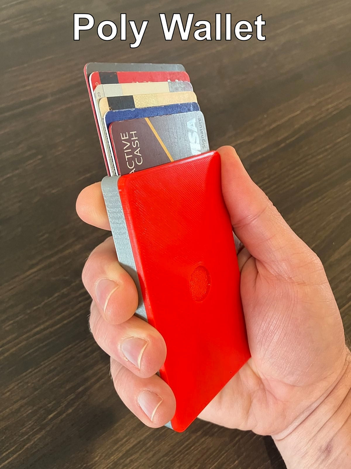 The Poly Wallet - Slim, Pop-Up, Cascade Wallet – 3D Baskı Modeli