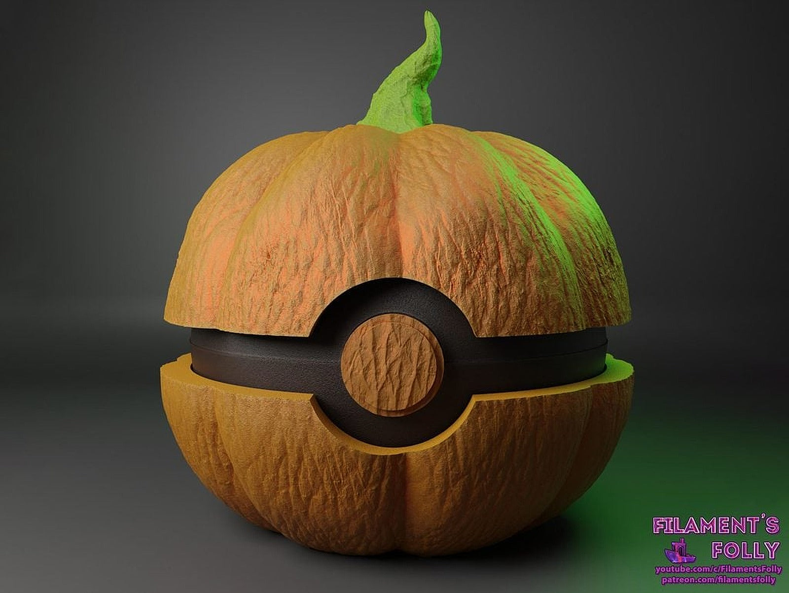 Pumpkin Pokeball – 3D Baskı Modeli