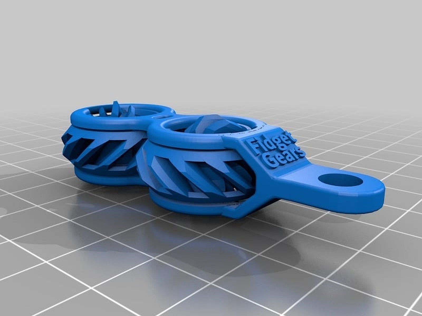 Fidget Gears V2 anahtarlık Print In Place – 3D Baskı Modeli