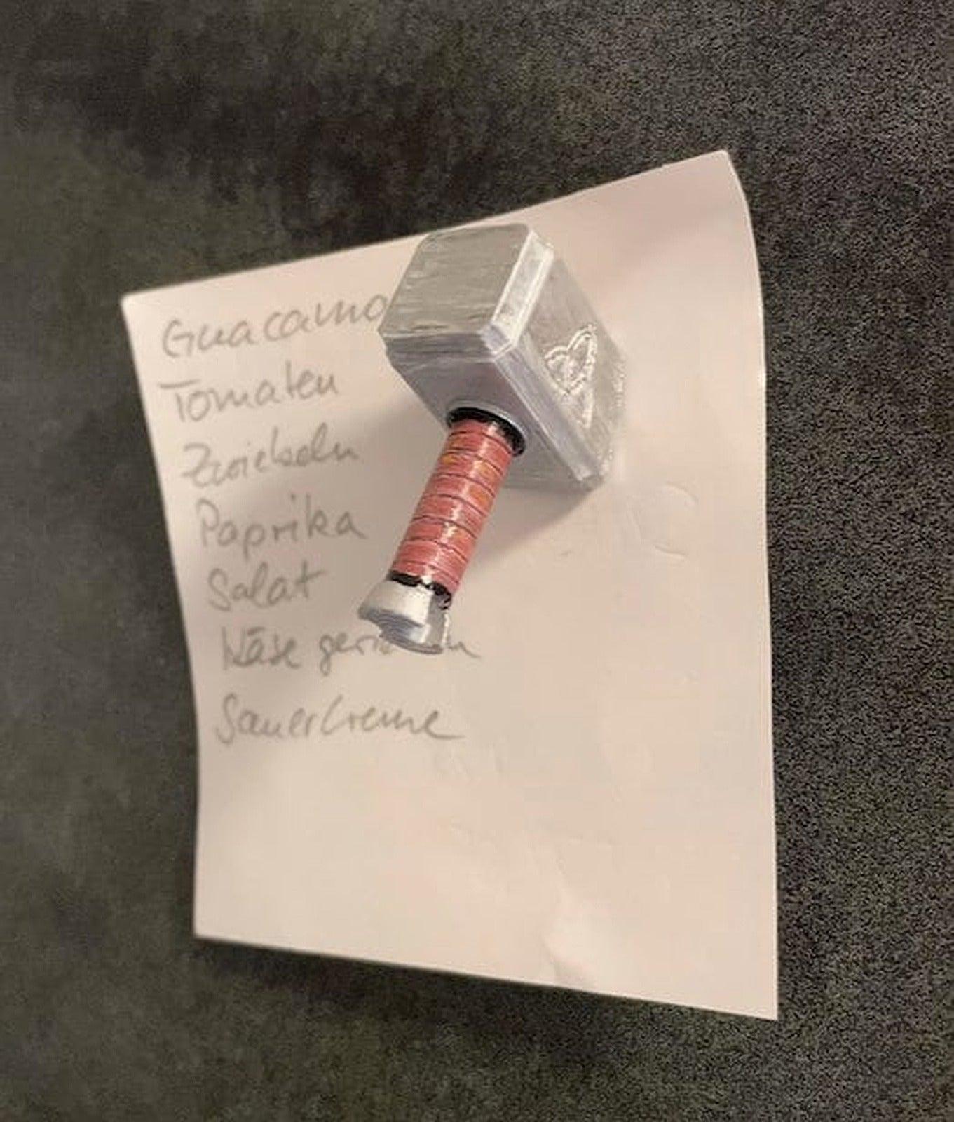 Thor's Hammer (Mjolnir) Fridge 10mmx2mm Magnet – 3D Baskı Modeli