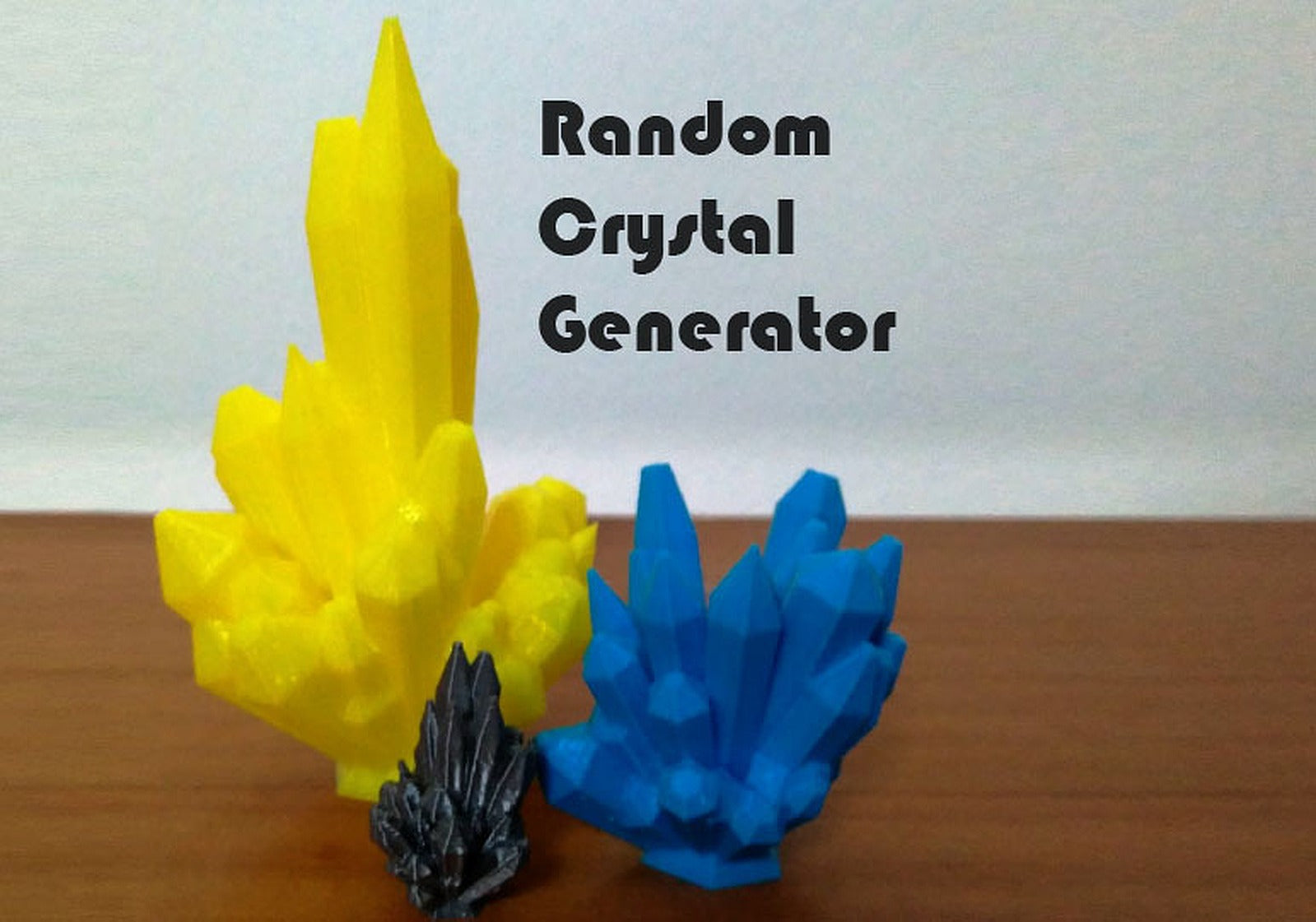 Random Crystal Generator – 3D Baskı Modeli