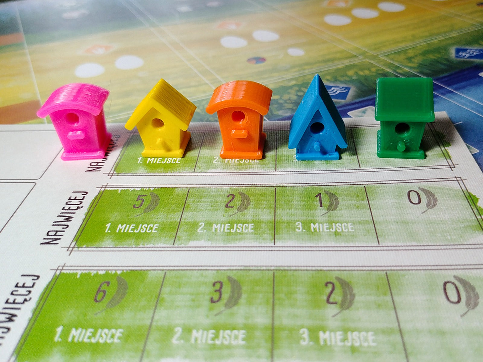 Wingspan, Na skrzydłach. Bird house action selection marker. – 3D Baskı Modeli