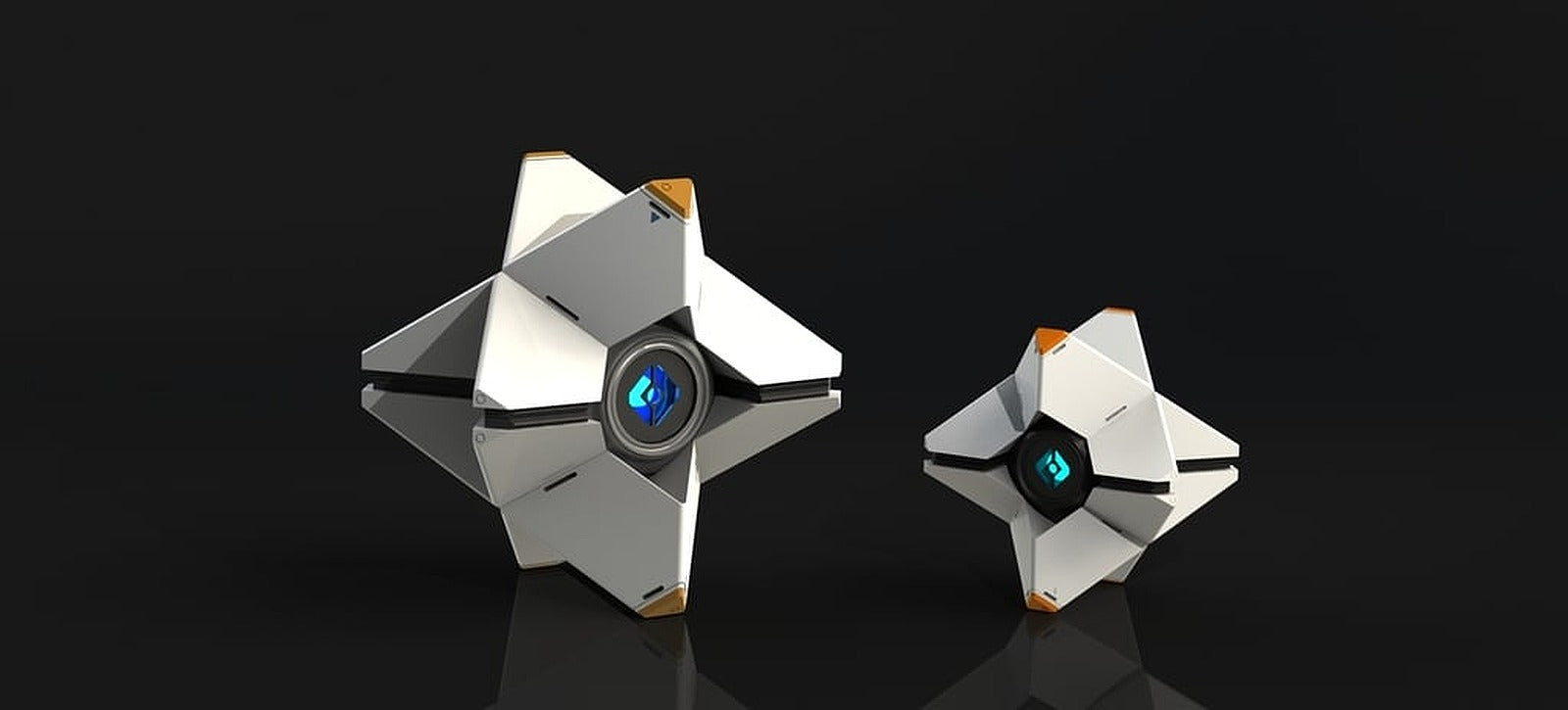 LARGE Destiny Ghost Fully Detailed Model, LED Illuminated, no supports! – 3D Baskı Modeli